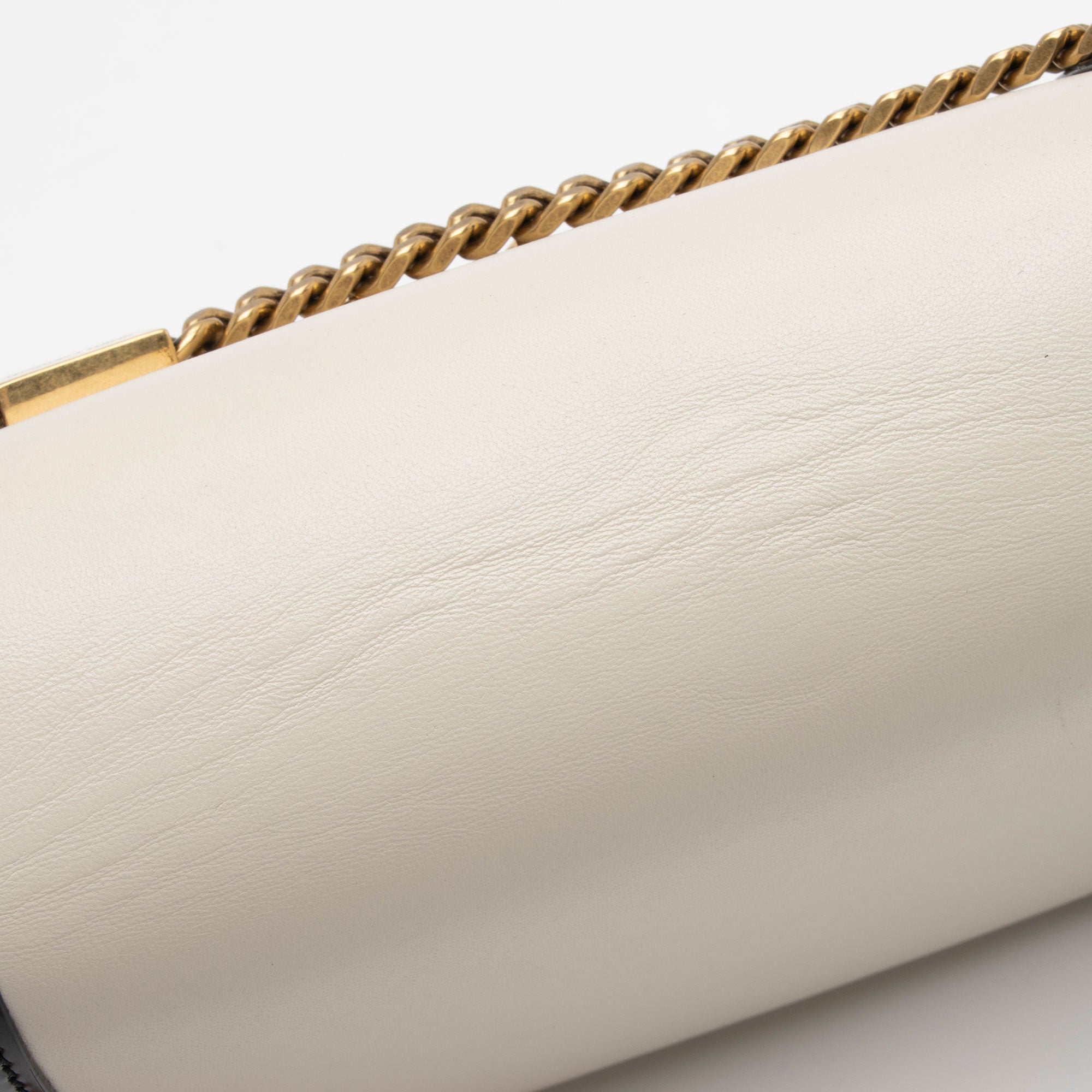 Saint Laurent Nappa Leather Bicolor Kate Small Shoulder Bag (SHF-hS0ZpJ)