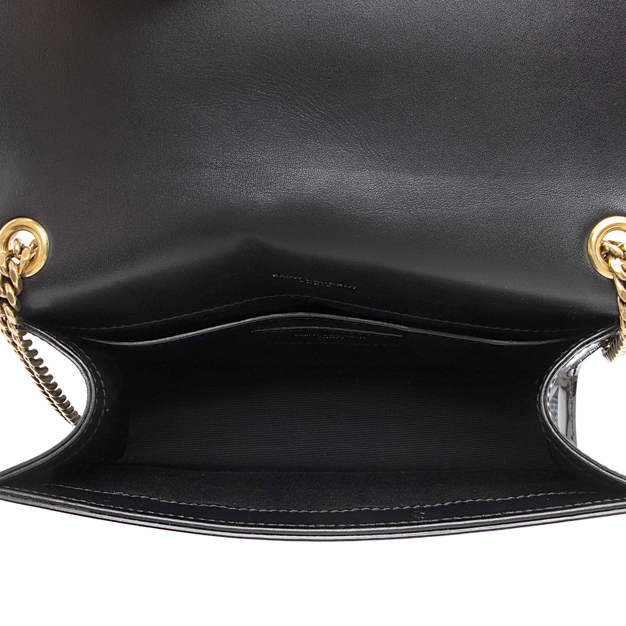 Saint Laurent Nappa Leather Bicolor Kate Small Shoulder Bag (SHF-hS0ZpJ)
