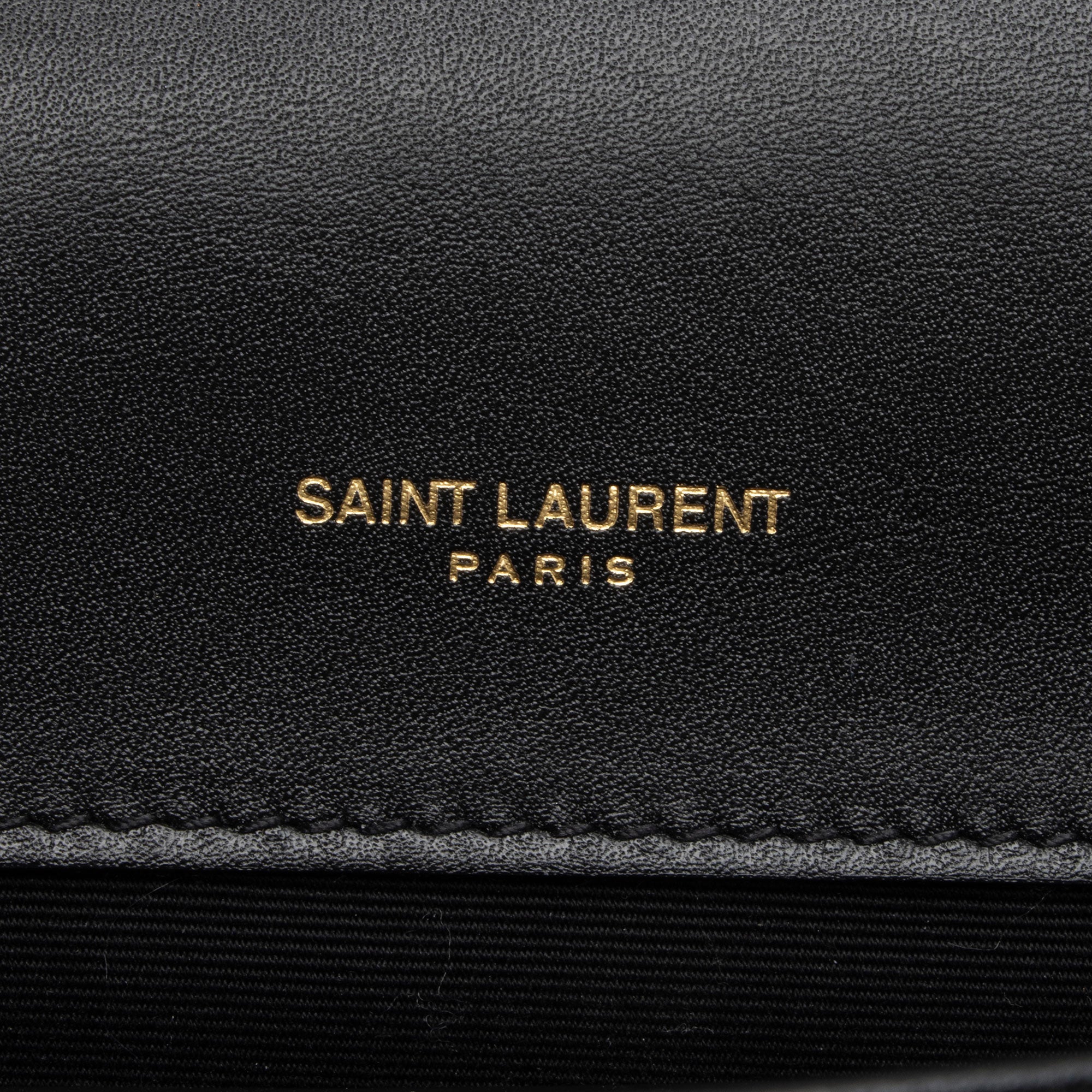 Saint Laurent Nappa Leather Bicolor Kate Small Shoulder Bag (SHF-hS0ZpJ)