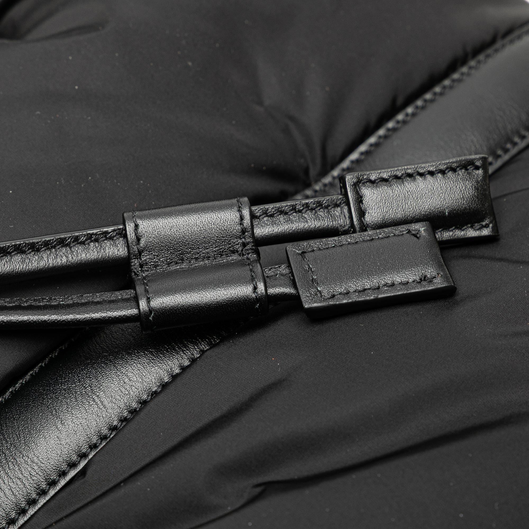 Saint Laurent Nylon Rive Gauche Drawstring Backpack
