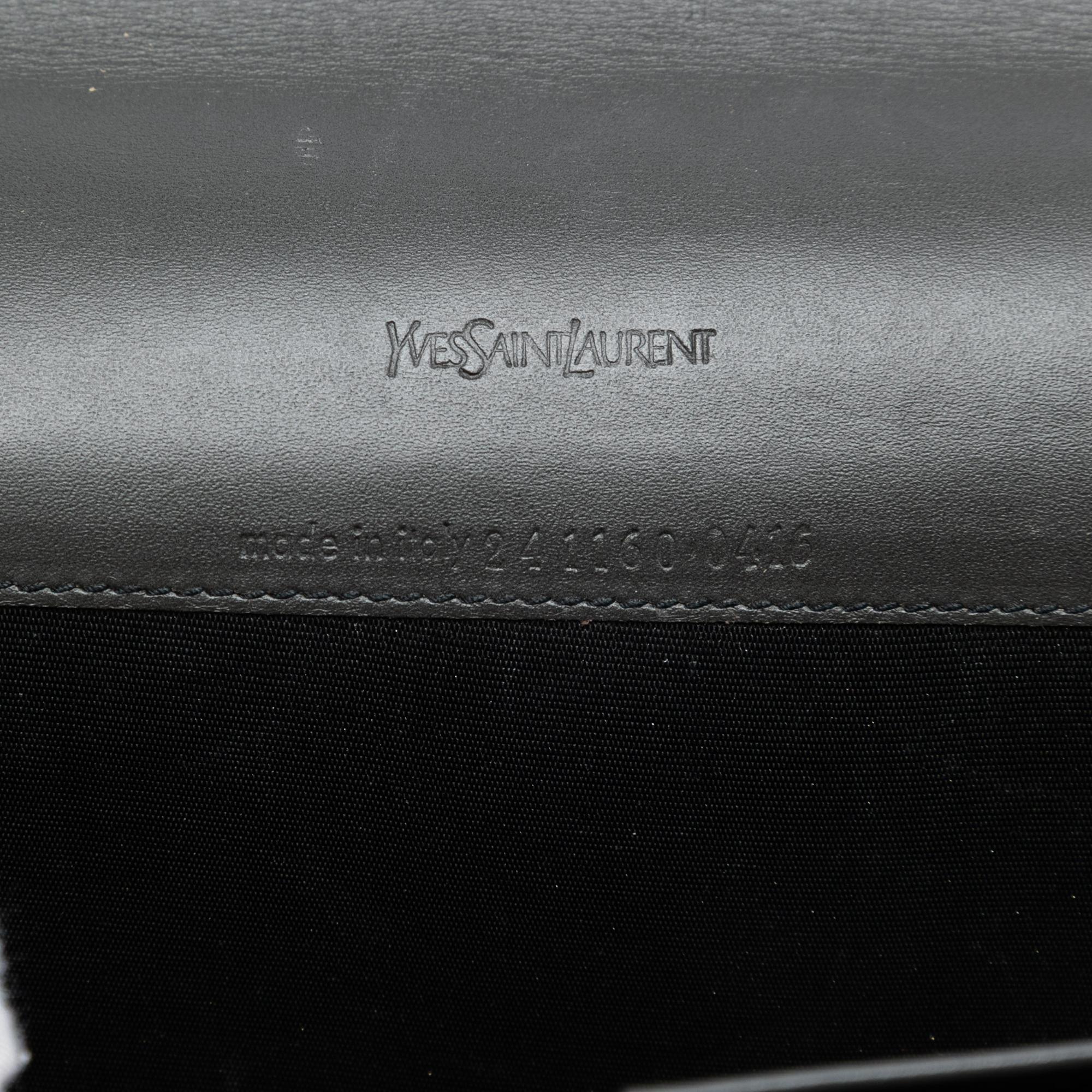 Saint Laurent Patent Chyc Ligne Travel Wallet