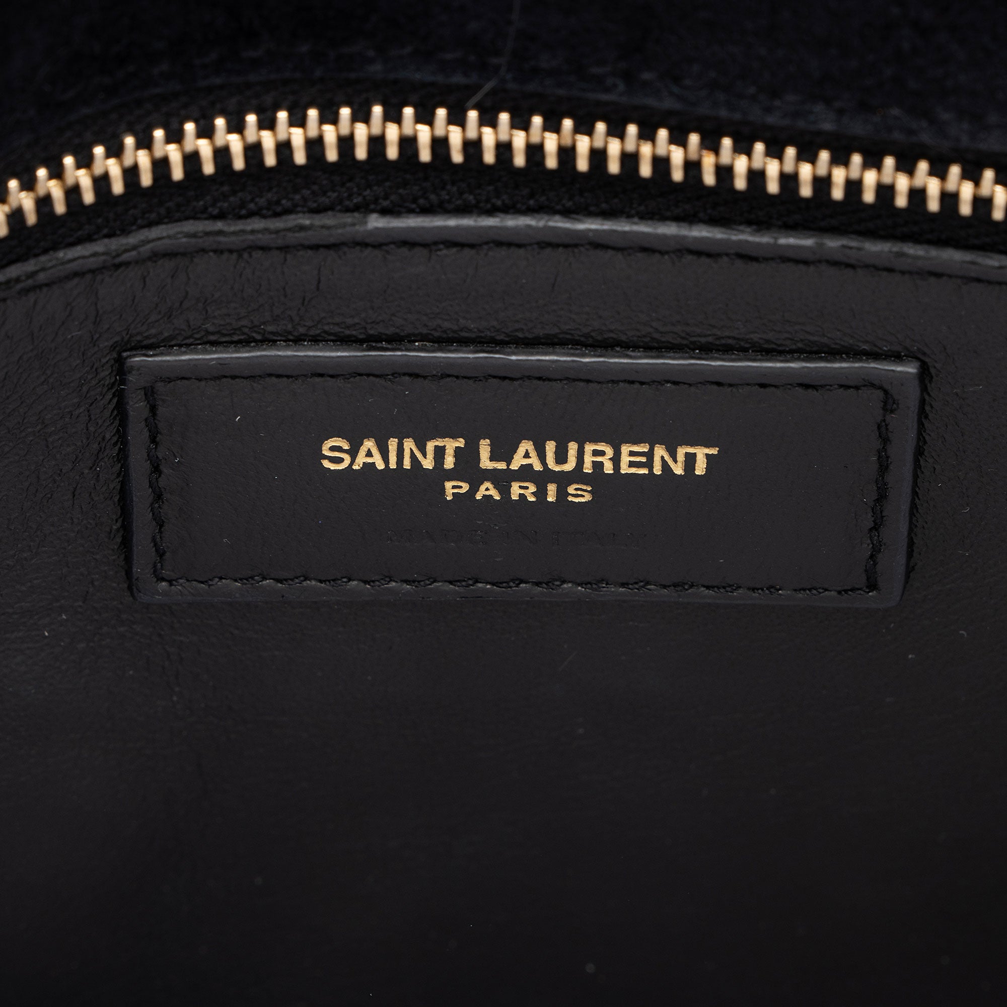 Saint Laurent Croc Embossed Patent Leather Monogram Cassandra Medium Chain Bag