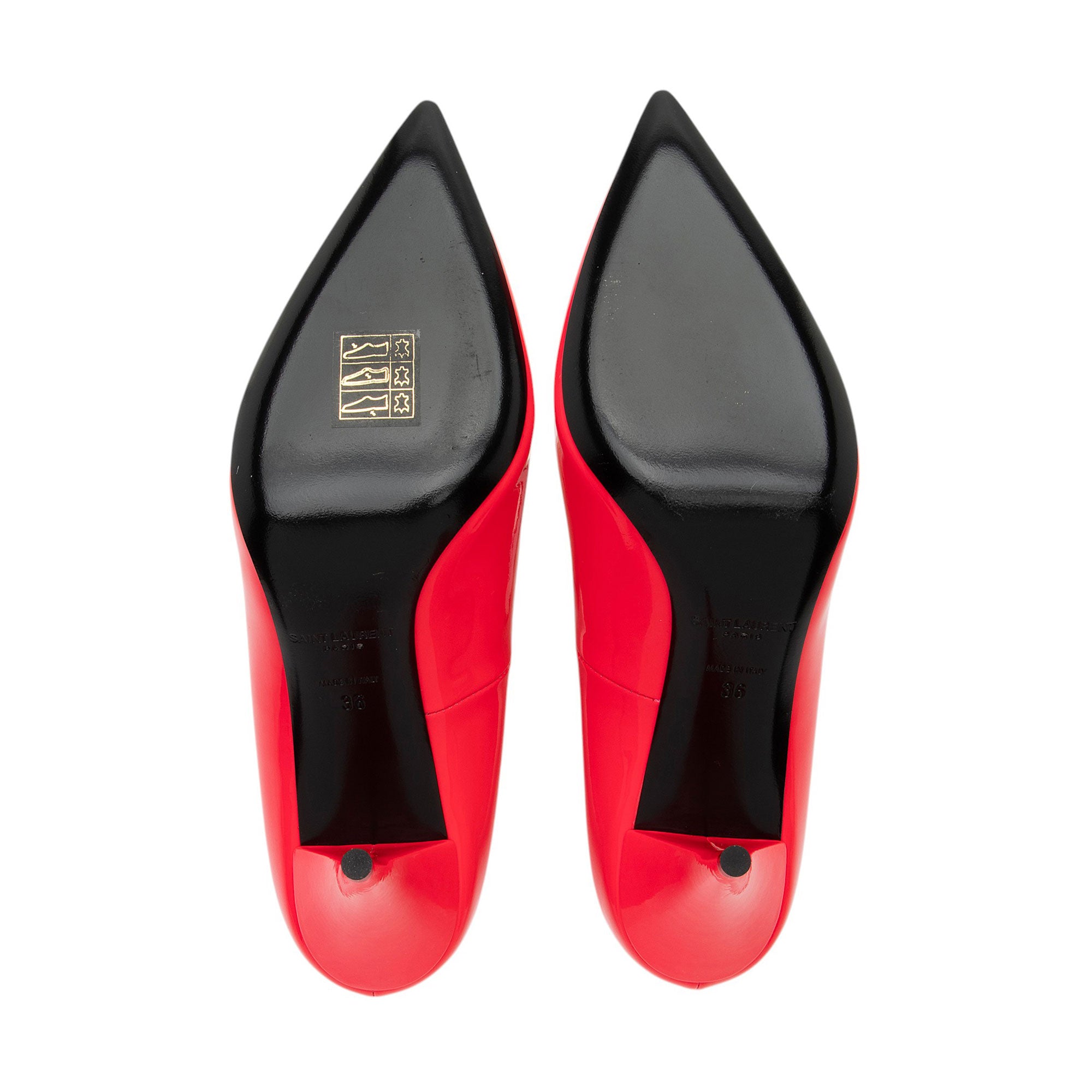 Saint Laurent Patent Leather Kiki Pumps - Size 6 / 36