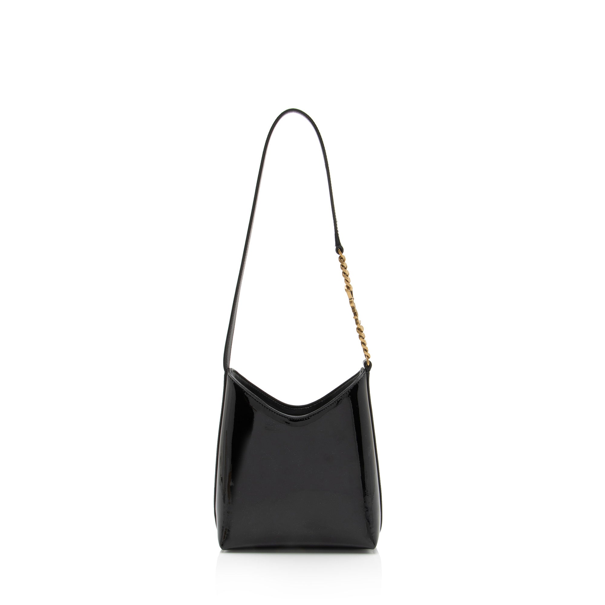 Saint Laurent Patent Leather Rendez-Vous Mini Hobo