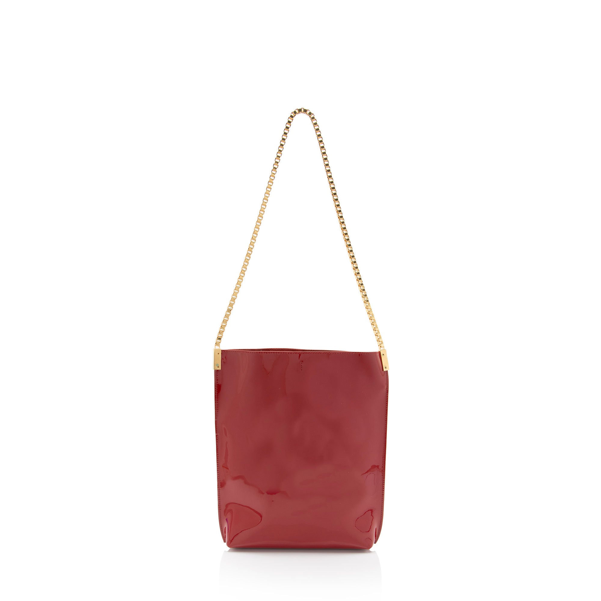 Saint Laurent Patent Leather Suzanne Small Hobo (SHF-5o8aM7)