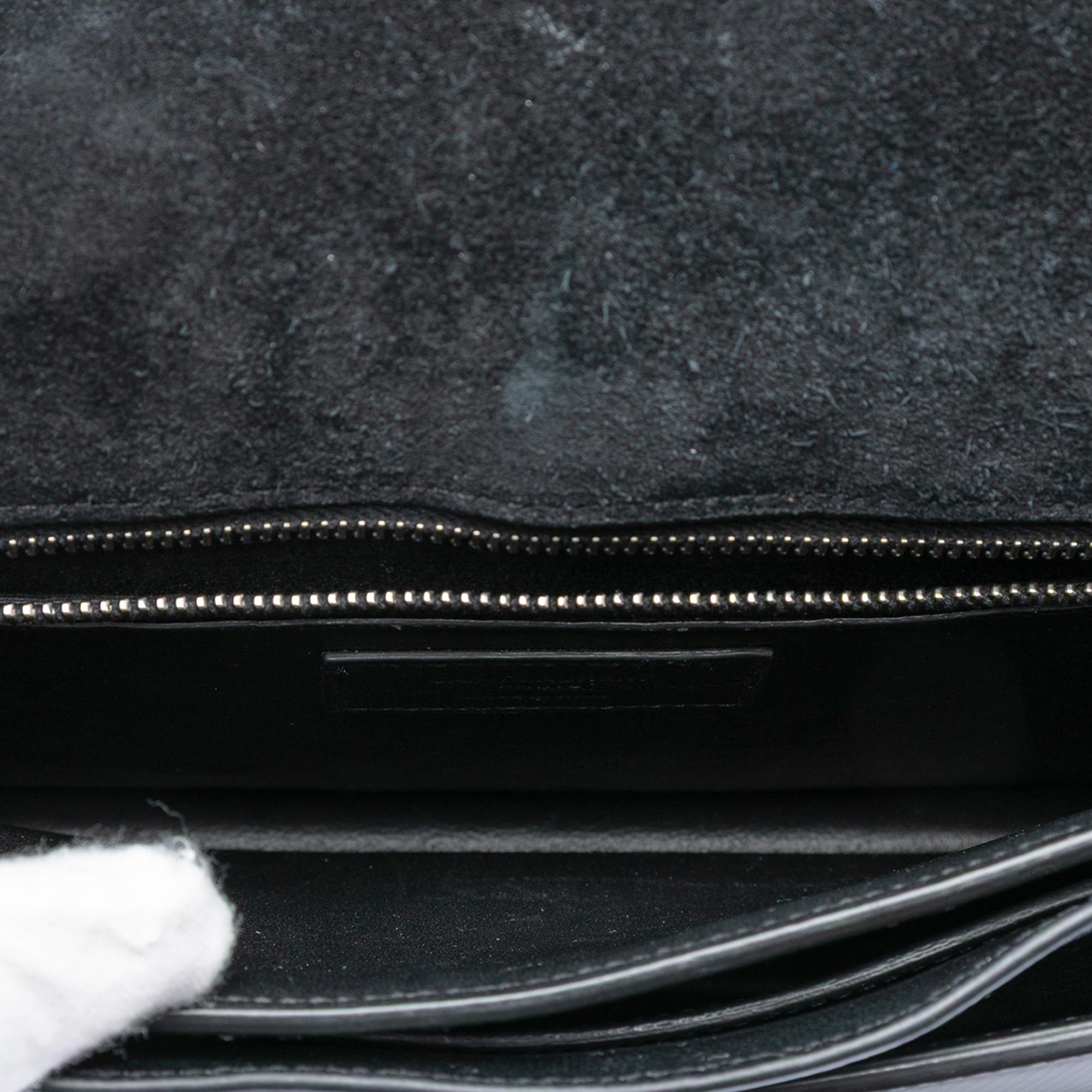 Saint Laurent Patent Monogram Cassandra Clasp Bag