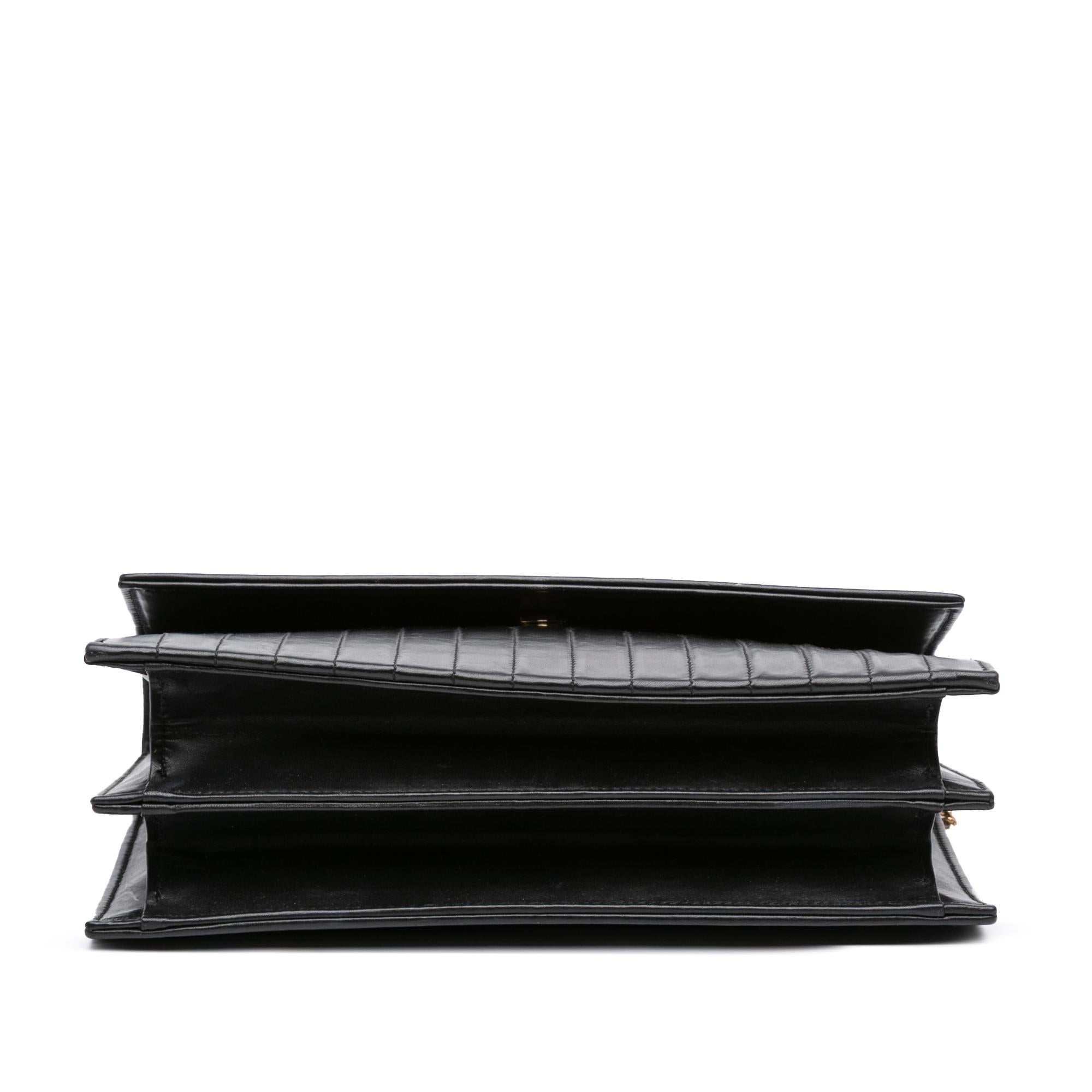 Saint Laurent Quilted Calfskin Victoire Chain Crossbody