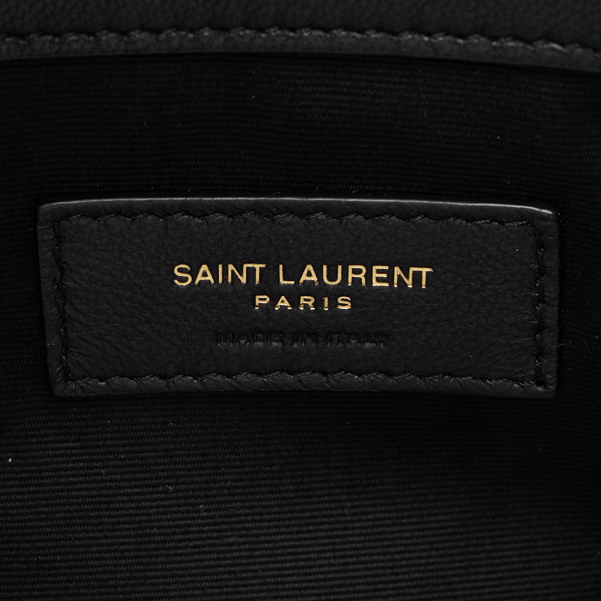 Saint Laurent Quilted Lambskin Cassandre Small Bucket Bag