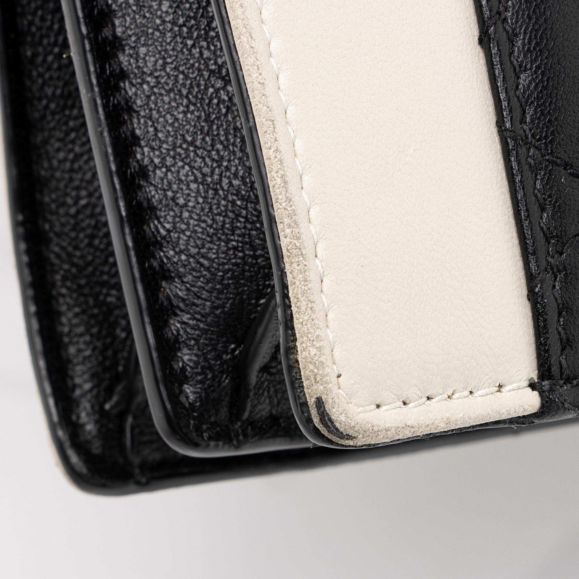 Saint Laurent Quilted Lambskin Monogram Gaby Shoulder Bag (SHF-23711)