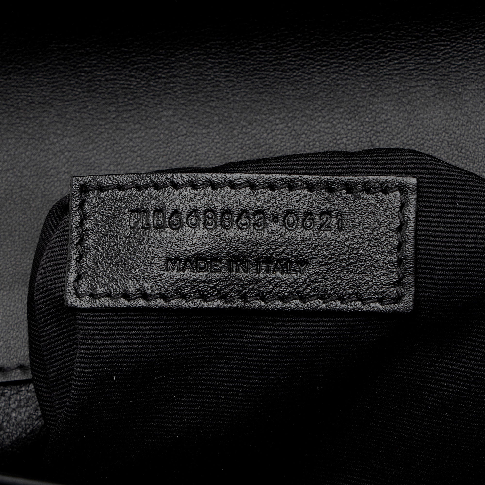Saint Laurent Quilted Lambskin Monogram Gaby Shoulder Bag