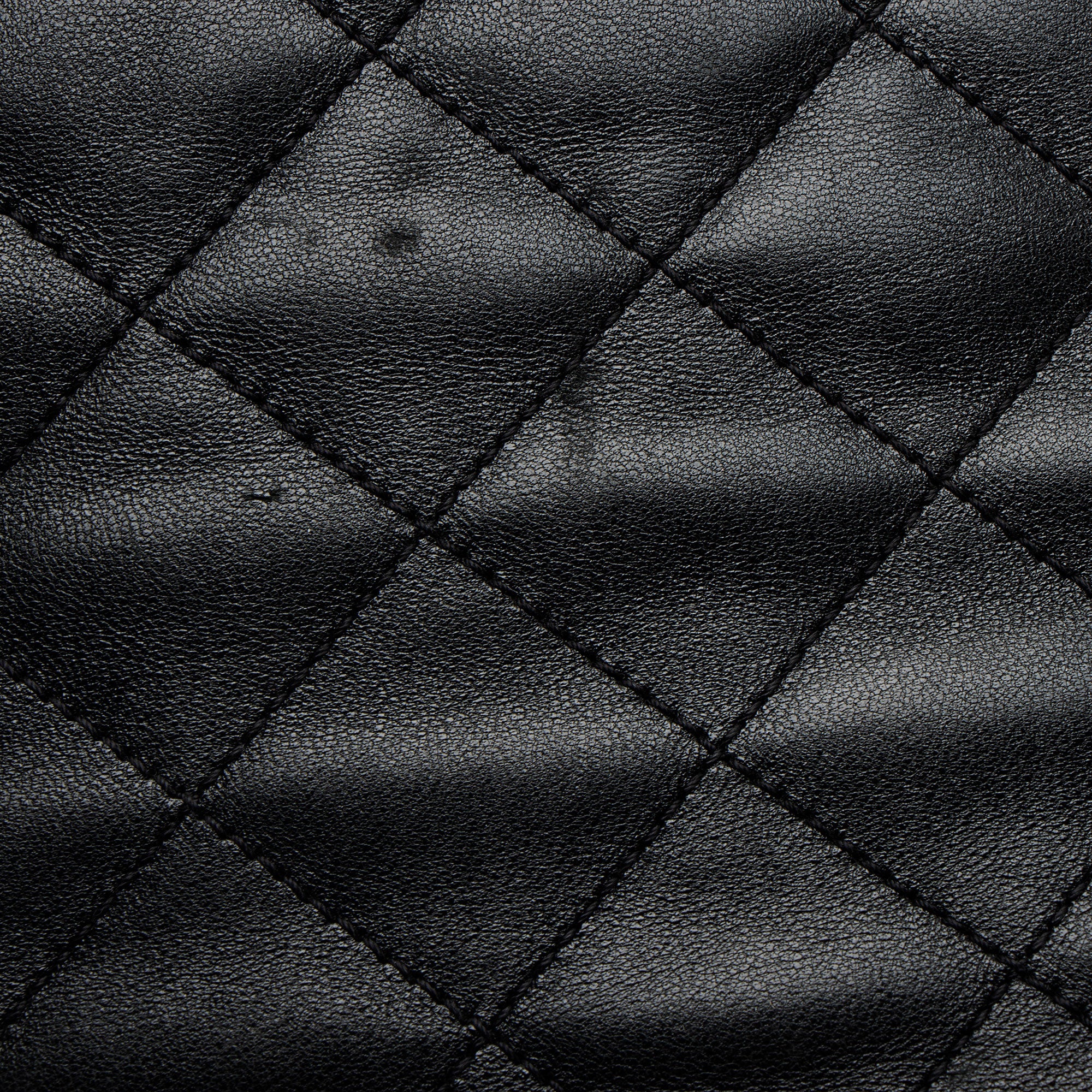 Saint Laurent Quilted Lambskin Monogram Icare Maxi Shopping Tote