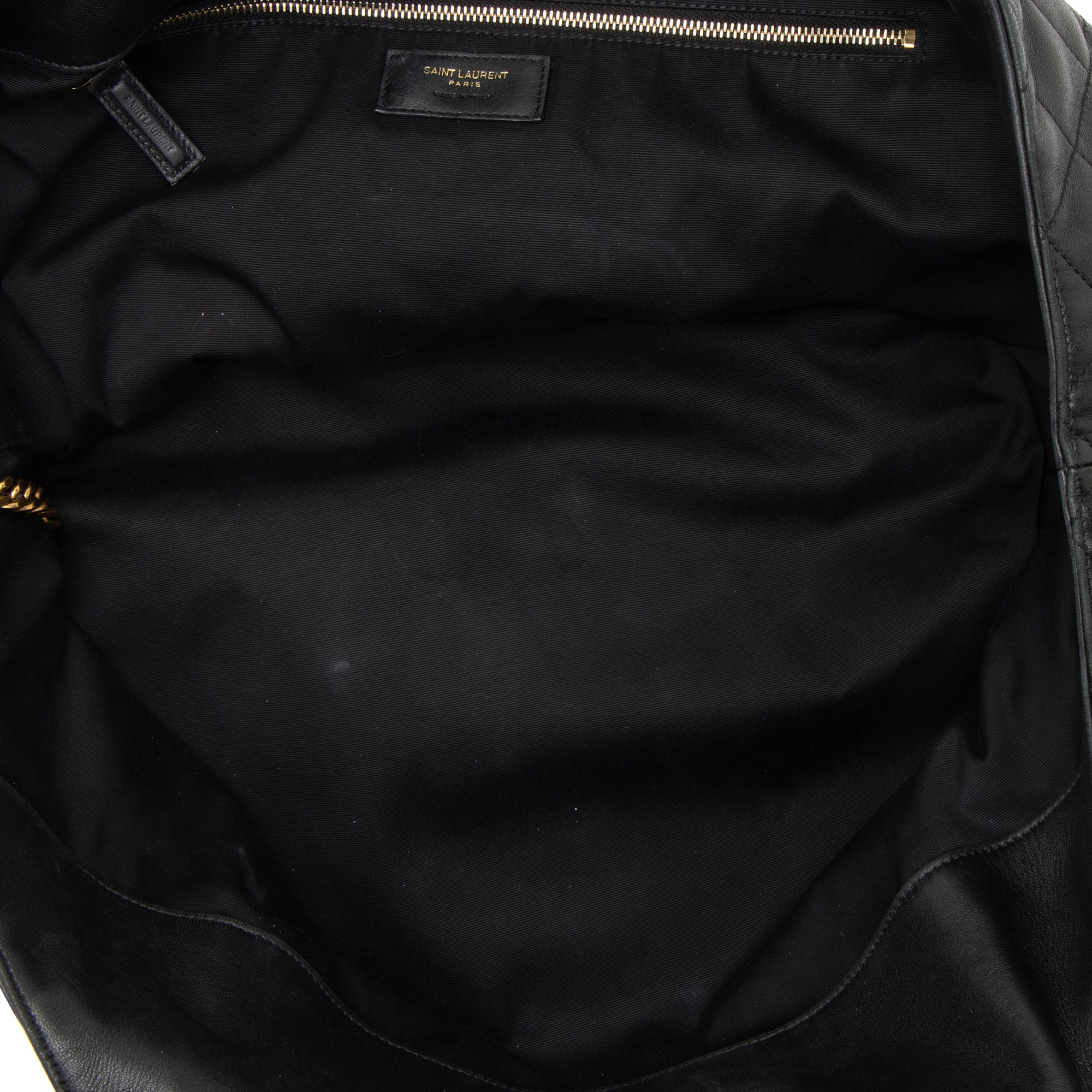 Saint Laurent Quilted Lambskin Monogram Icare Maxi Shopping Tote