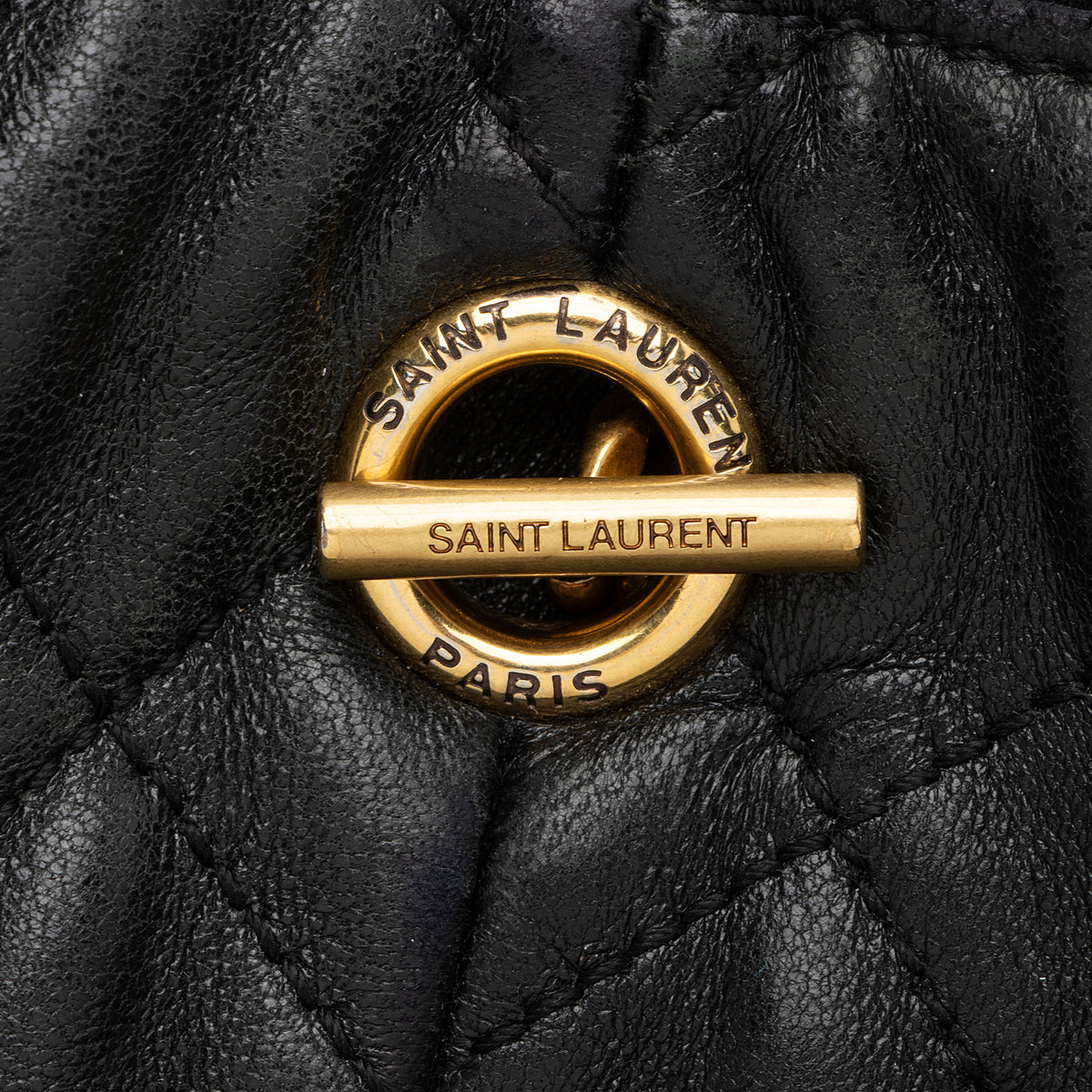 Saint Laurent Quilted Lambskin Monogram Icare Maxi Shopping Tote