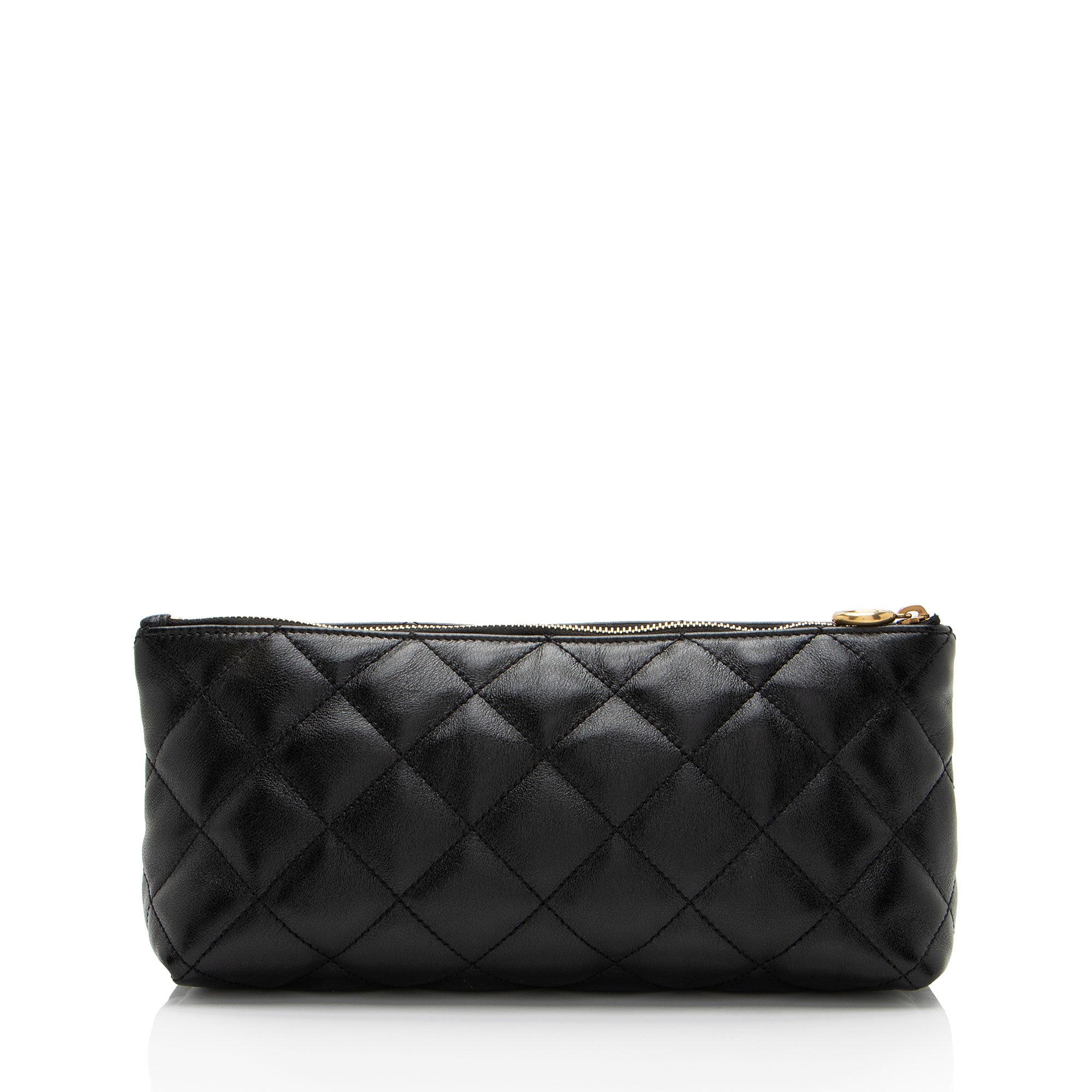 Saint Laurent Quilted Lambskin Pouch (SHF-kFI2cG)