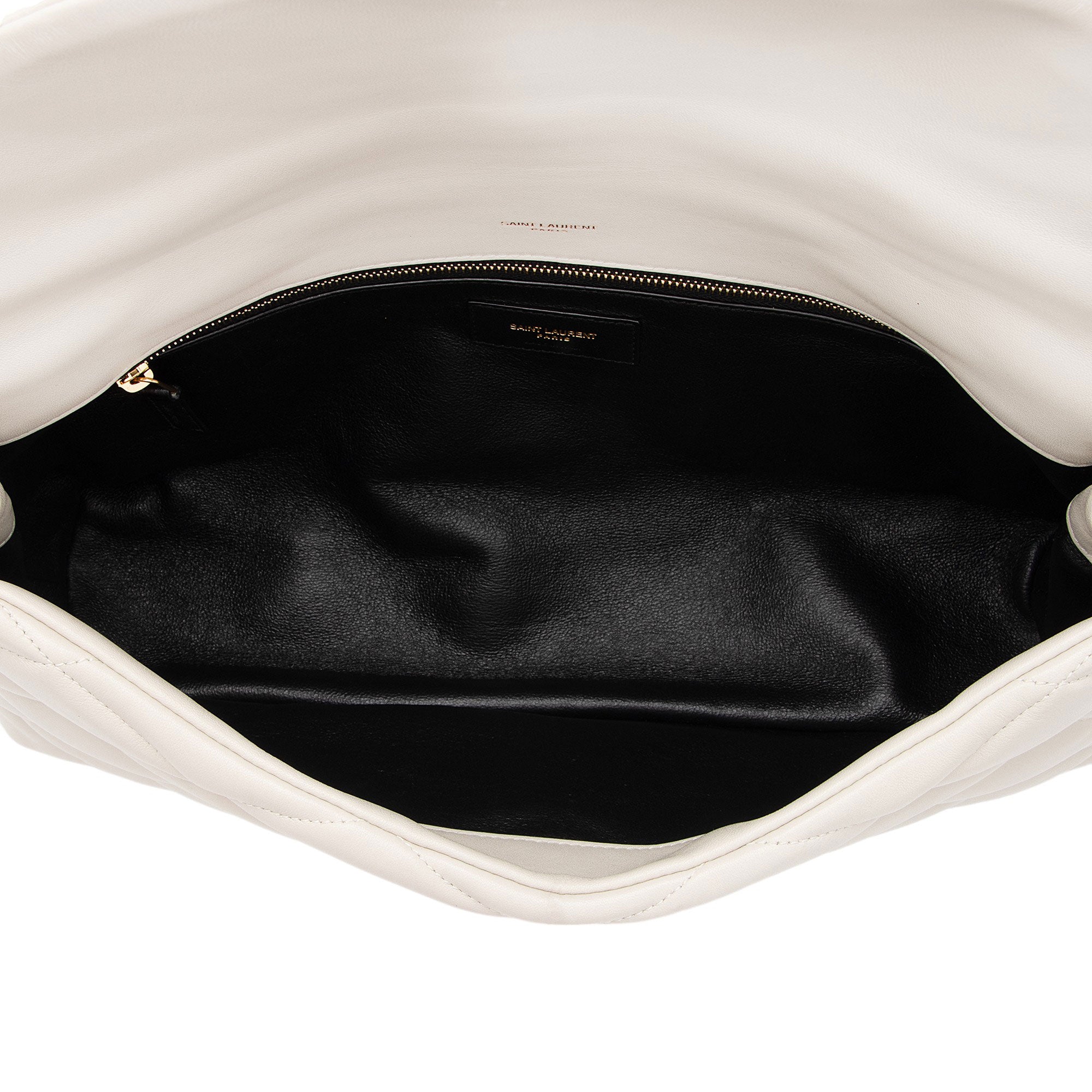 Saint Laurent Quilted Lambskin Puffer Sade Clutch (SHF-Acb2VB)