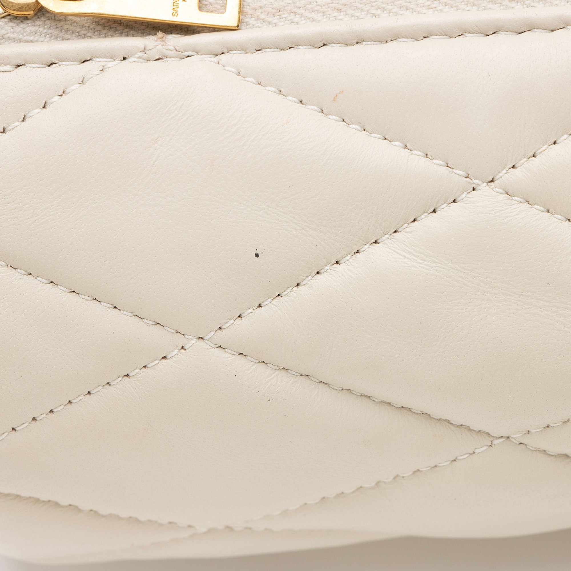 Saint Laurent Quilted Lambskin Sade Mini Tube Bag (SHF-SBssyh)