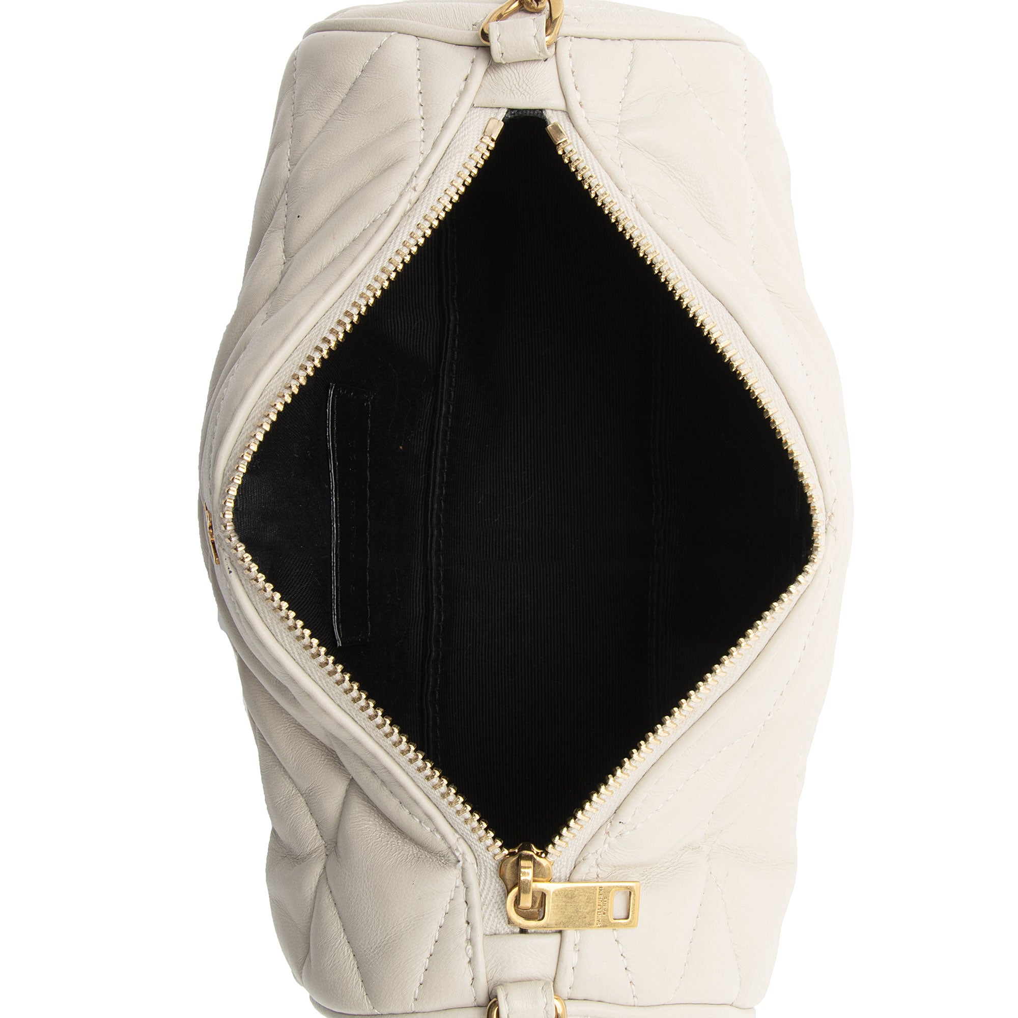 Saint Laurent Quilted Lambskin Sade Mini Tube Bag (SHF-SBssyh)