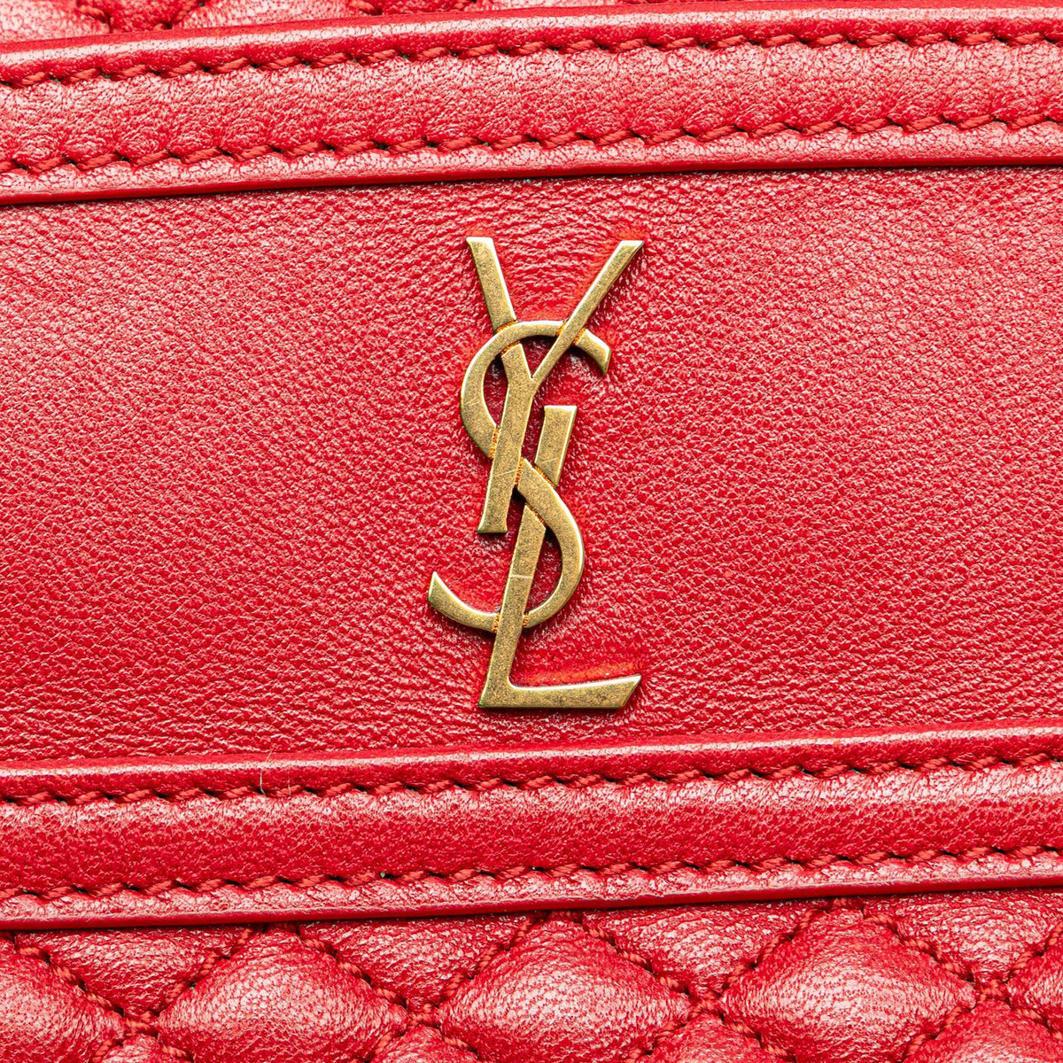 Saint Laurent Quilted Lambskin Victoire Camera Bag