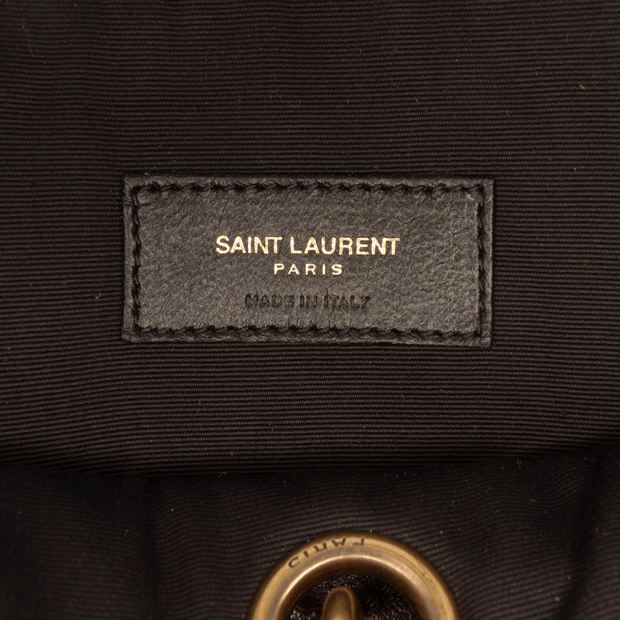 Saint Laurent Quilted Le Maillon Round Tassel Chain Crossbody