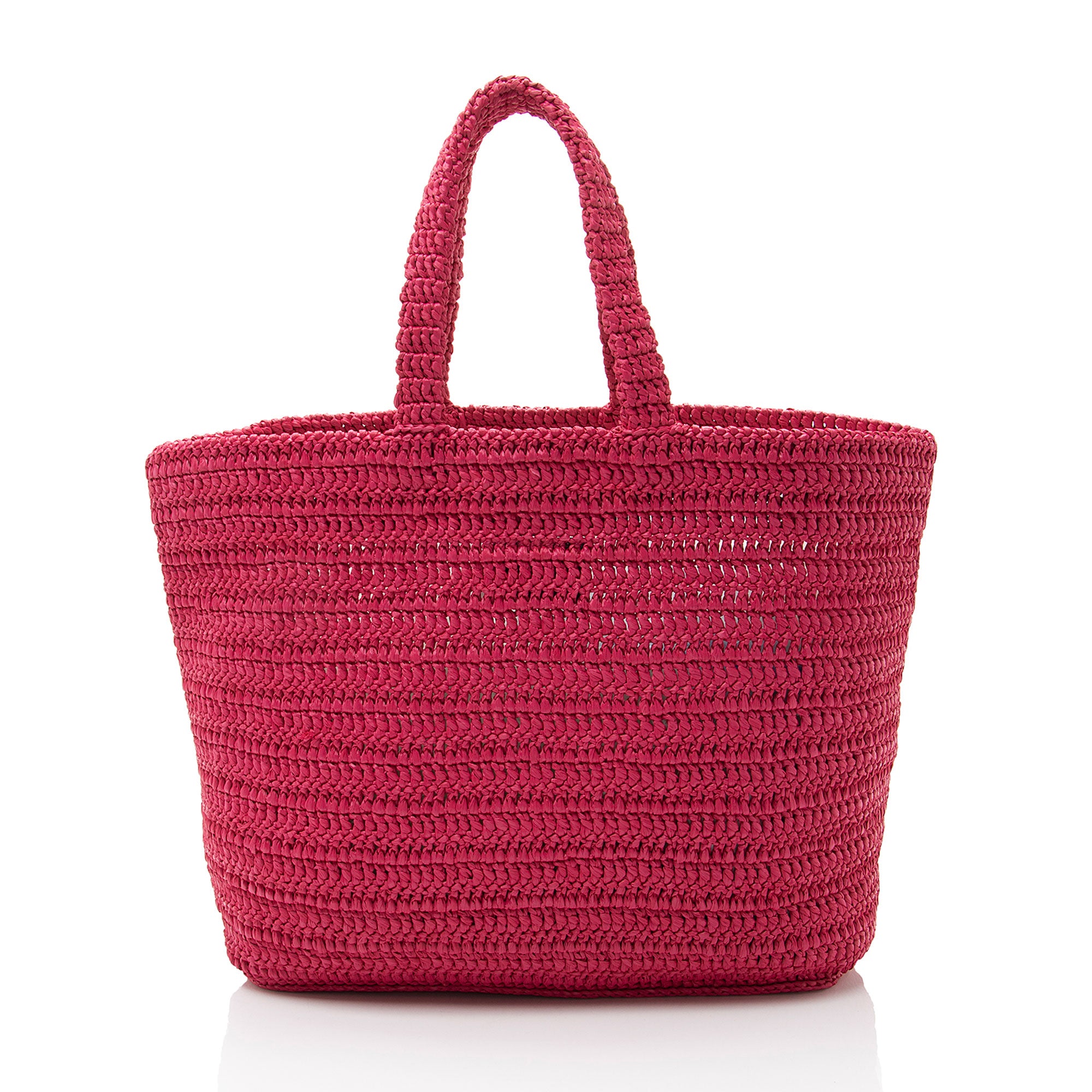 Saint Laurent Raffia Crochet Rive Gauche Tote