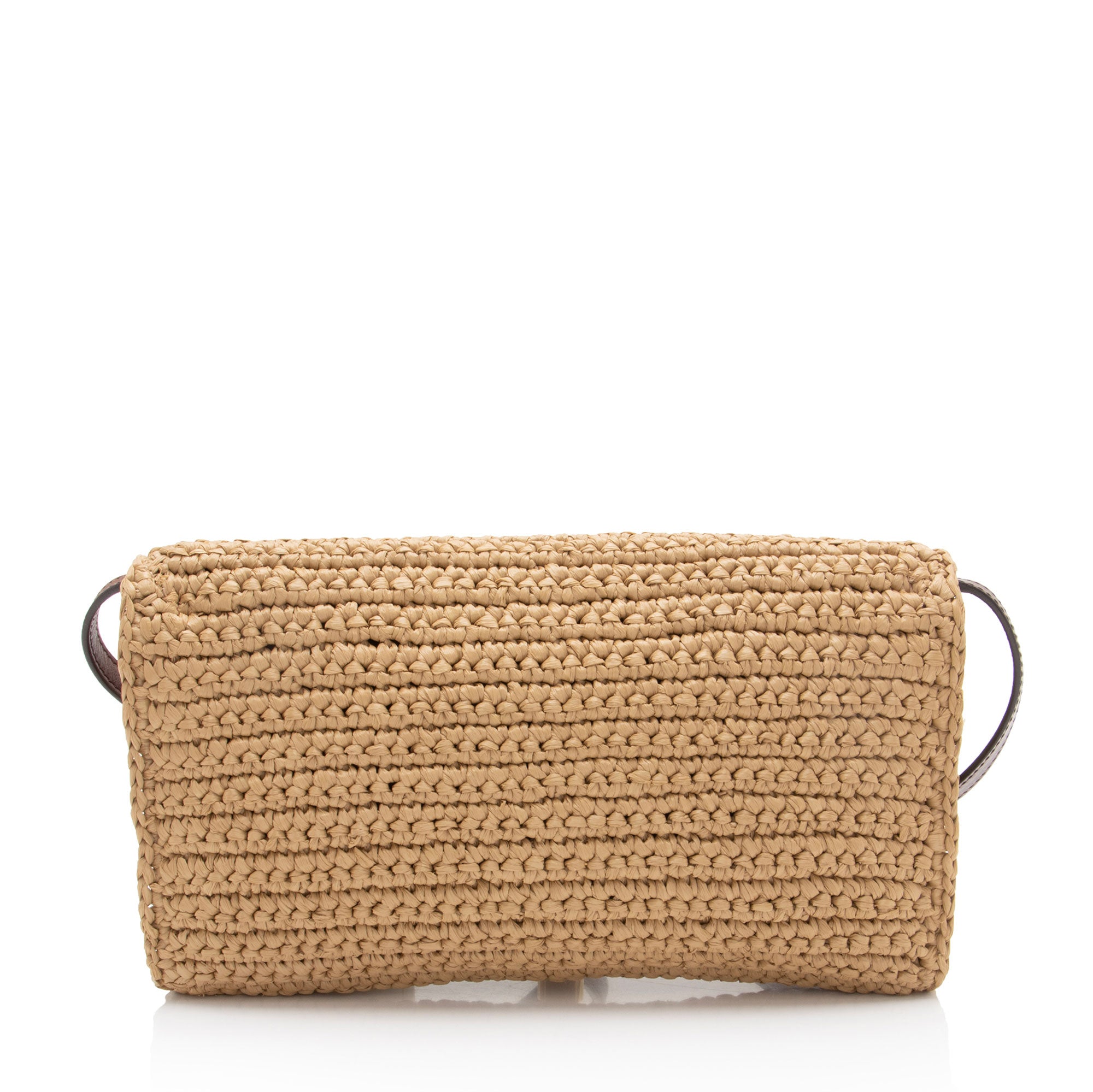 Saint Laurent Raffia Kate 99 Tassel Shoulder Bag
