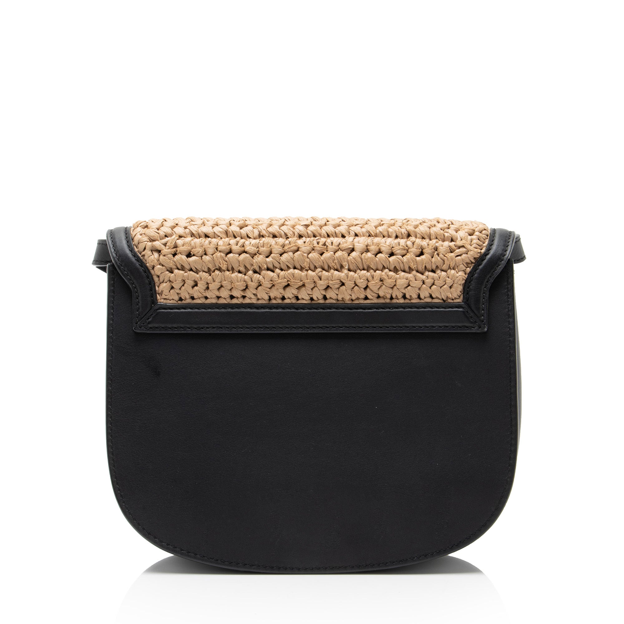 Saint Laurent Raffia Leather Kaia Medium Shoulder Bag