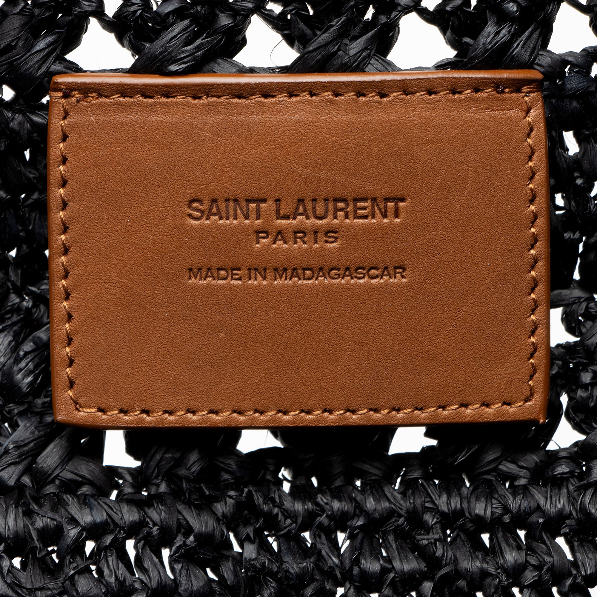 Saint Laurent Raffia Panier Medium Tote