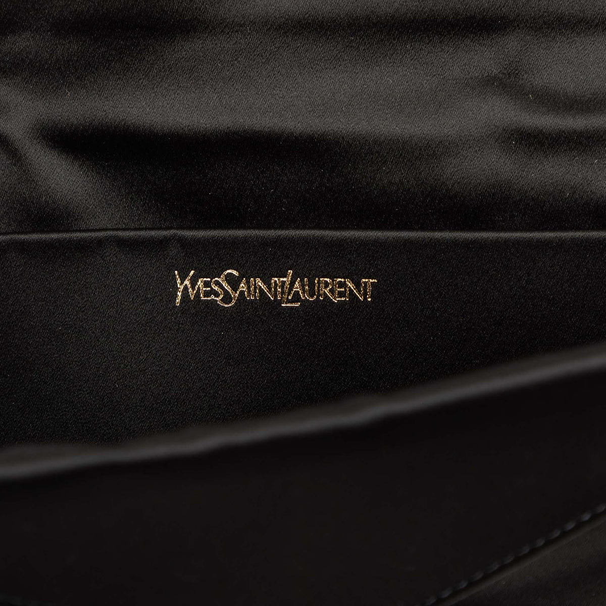 Saint Laurent Satin Envelope Clutch