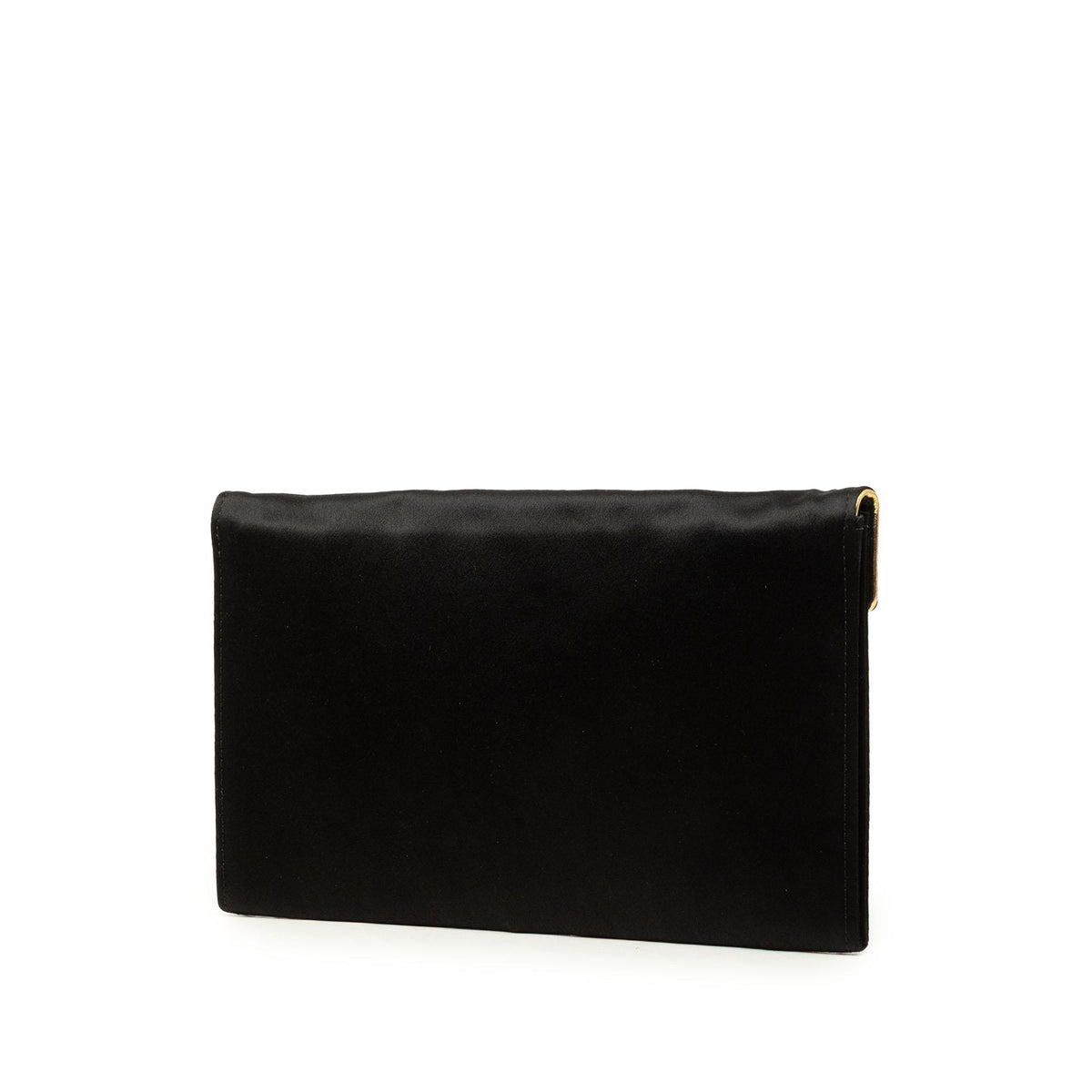 Saint Laurent Satin Envelope Clutch