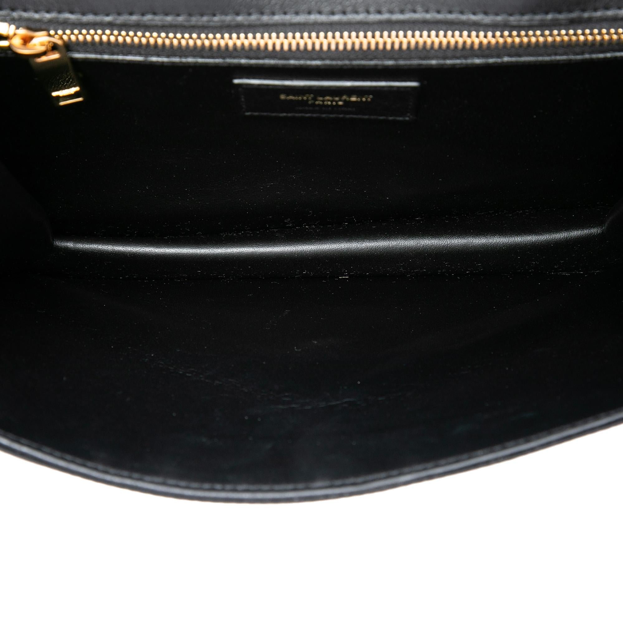 Saint Laurent Satin Monogram Gaby Shoulder Bag