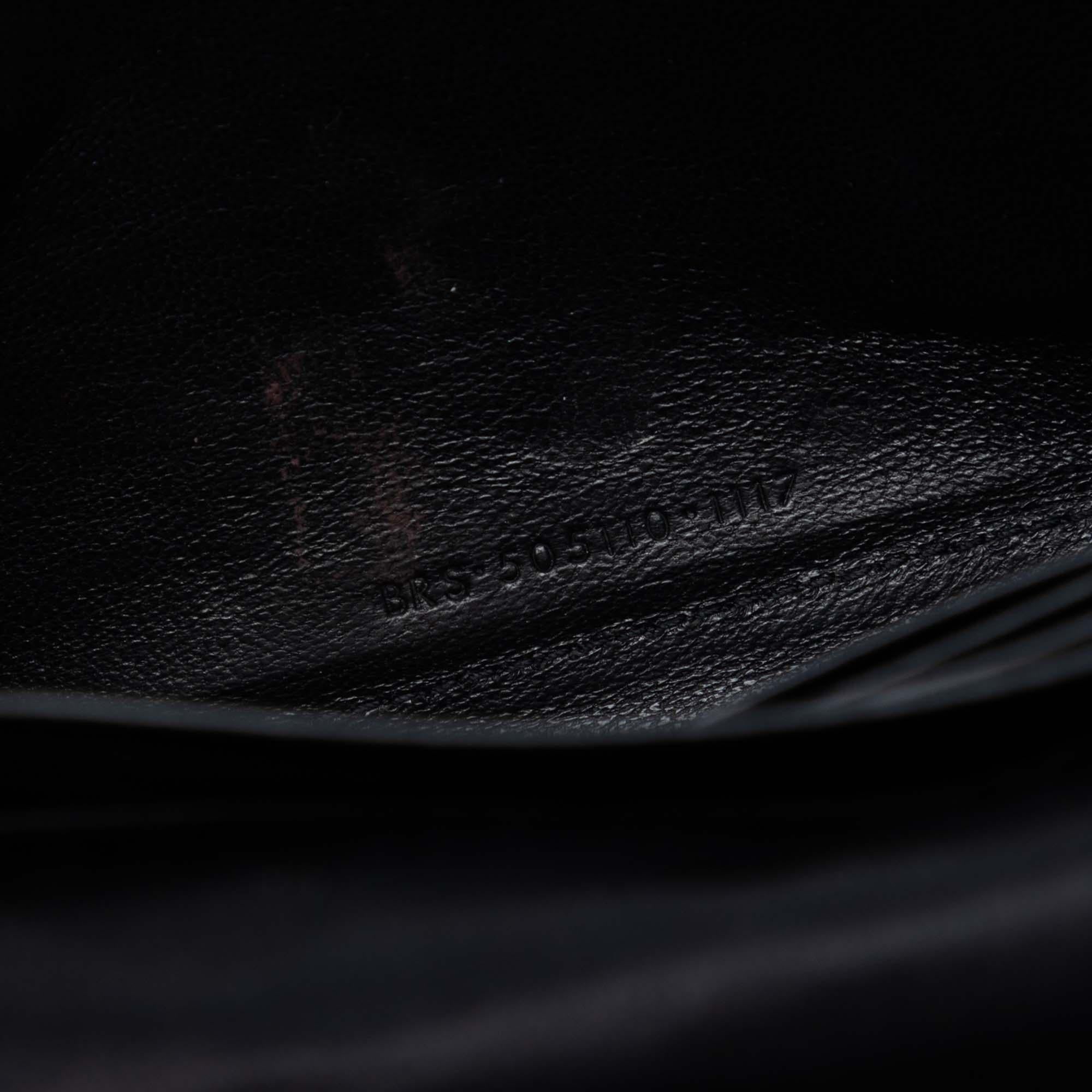 Saint Laurent Sequin Monogram Kate Wallet on Chain