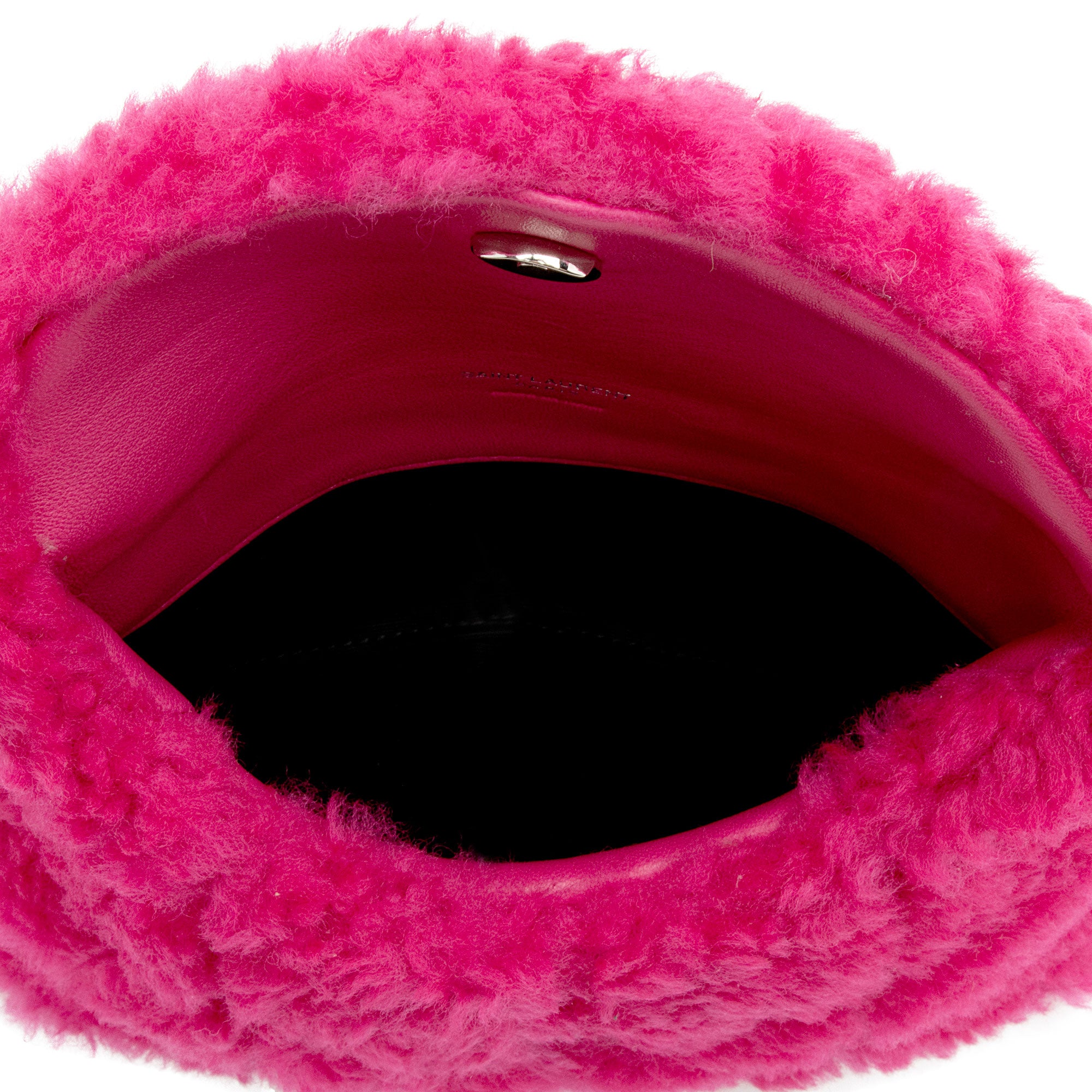 Saint Laurent Shearling Puffer LouLou Clutch (SHF-ykqS9v)