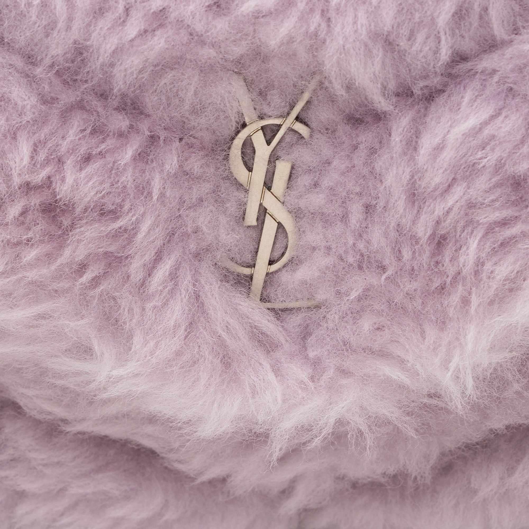 Saint Laurent Shearling Puffer LouLou Clutch