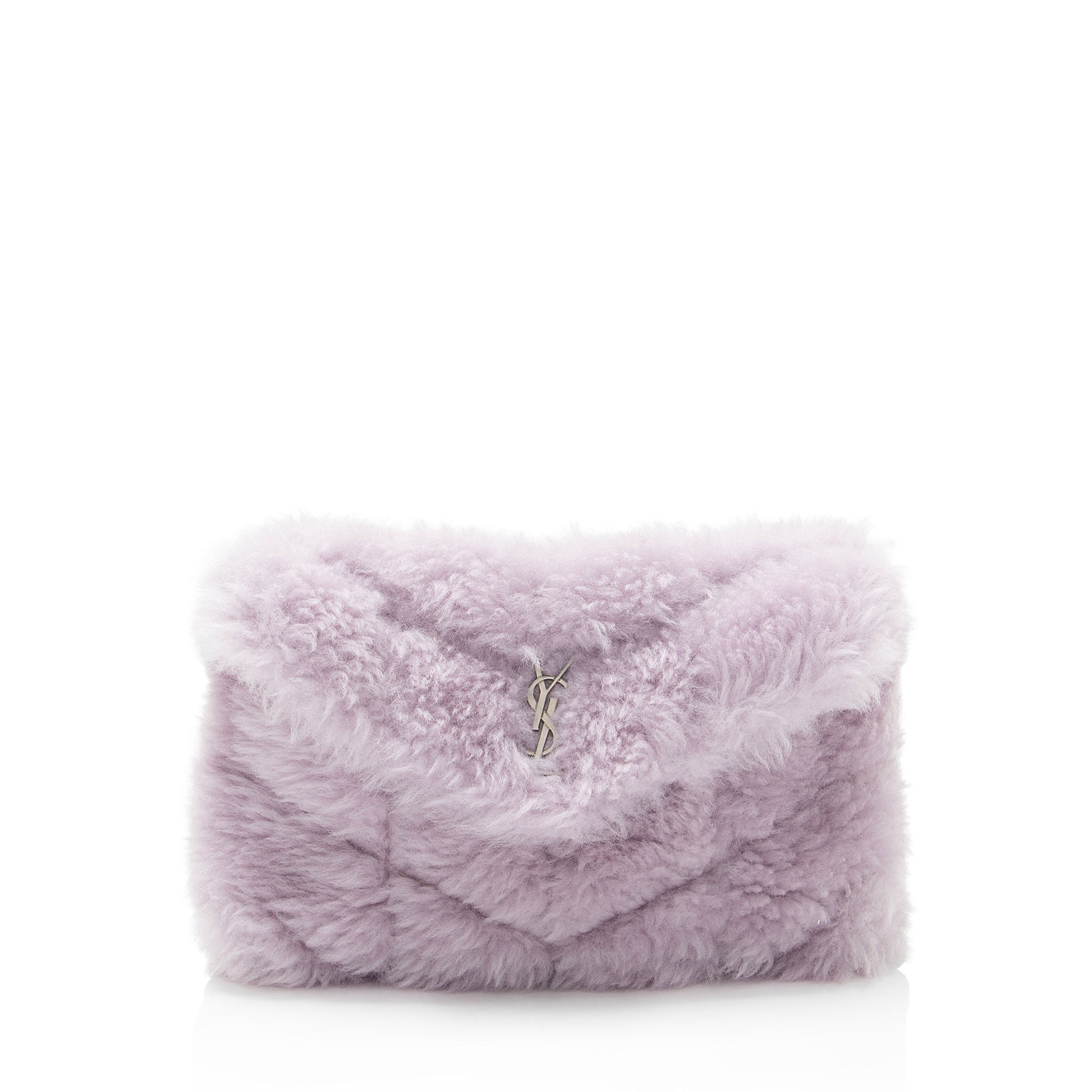 Saint Laurent Shearling Puffer LouLou Clutch