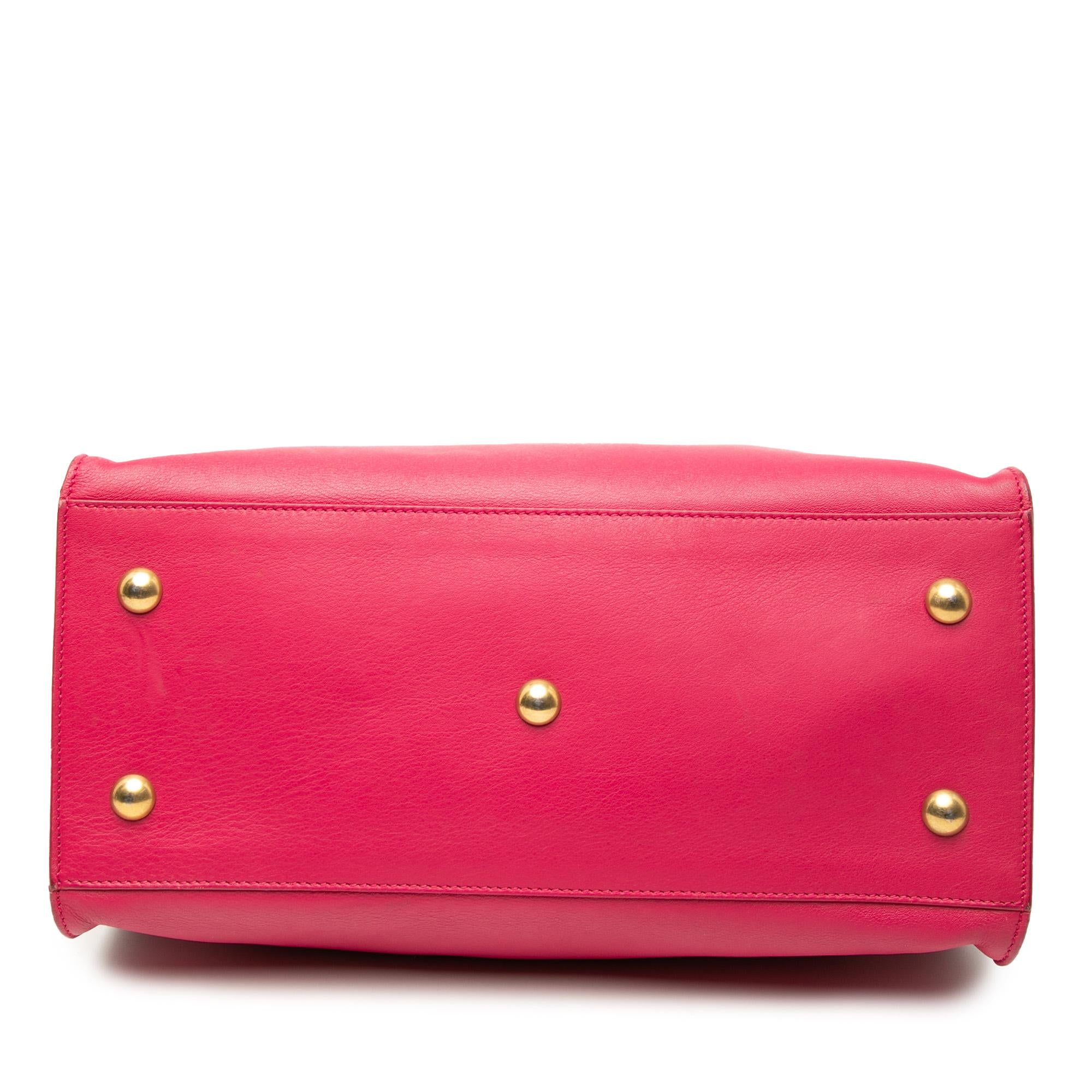 Saint Laurent Small Calfskin Cabas Chyc Satchel