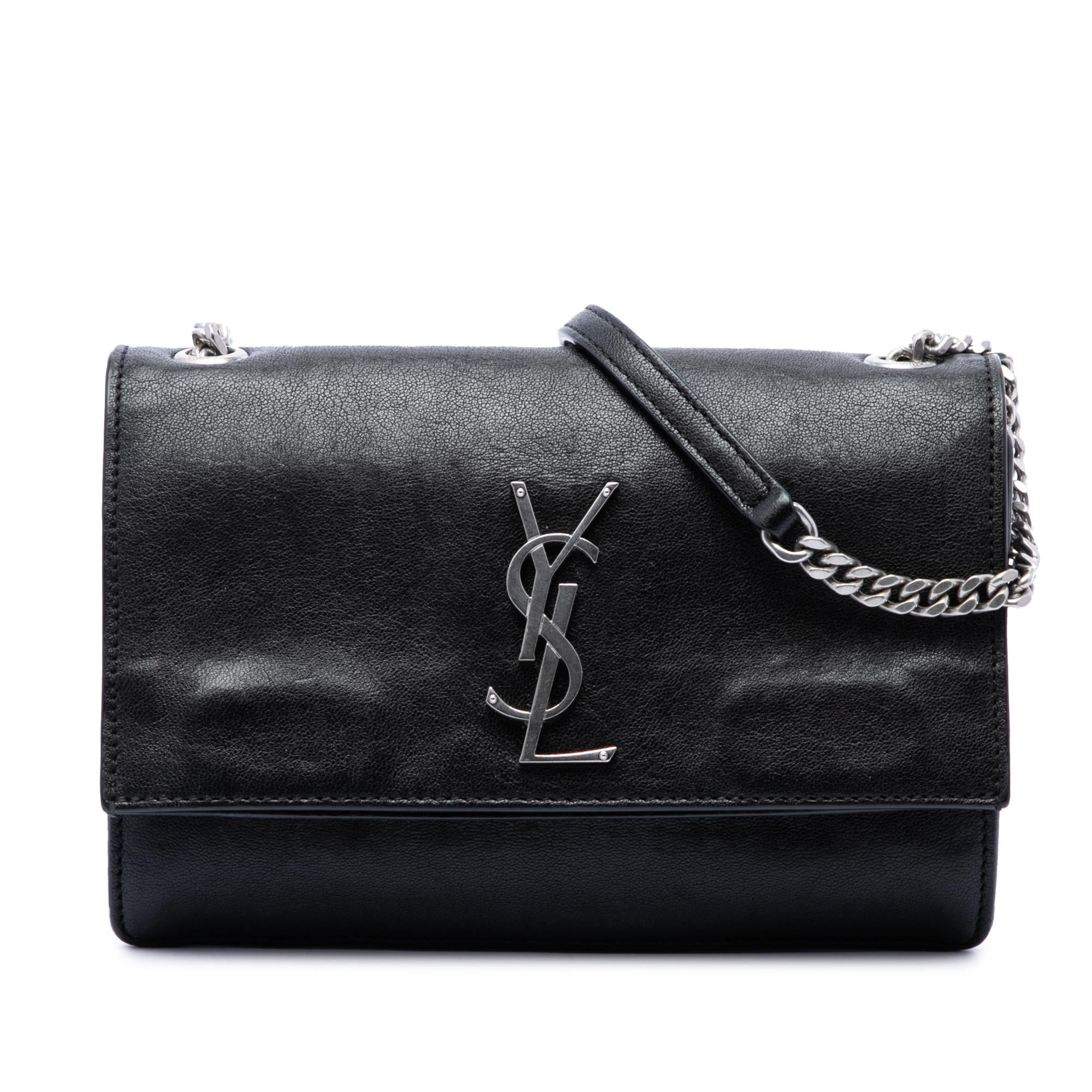 Saint Laurent Small Calfskin Monogram Sunset Crossbody