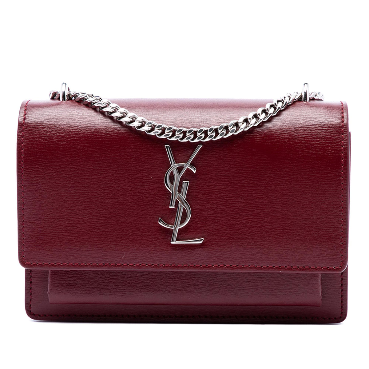 Saint Laurent Small Calfskin Monogram Sunset Crossbody