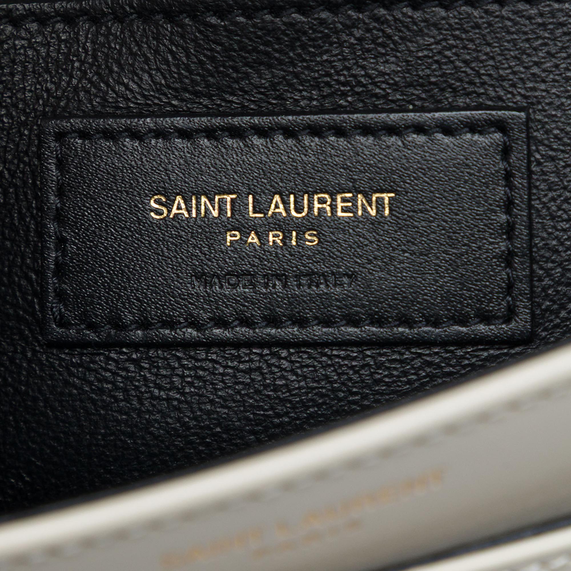 Saint Laurent Small Calfskin Solferino Satchel In Box