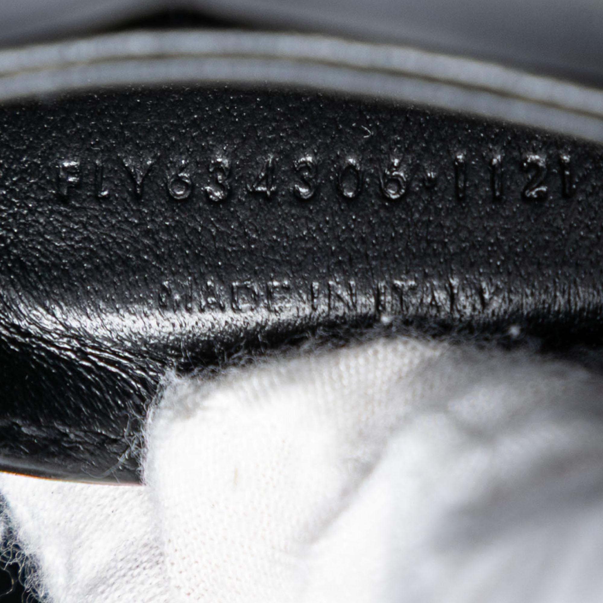 Saint Laurent Small Canvas Striped Solferino Satchel In Box