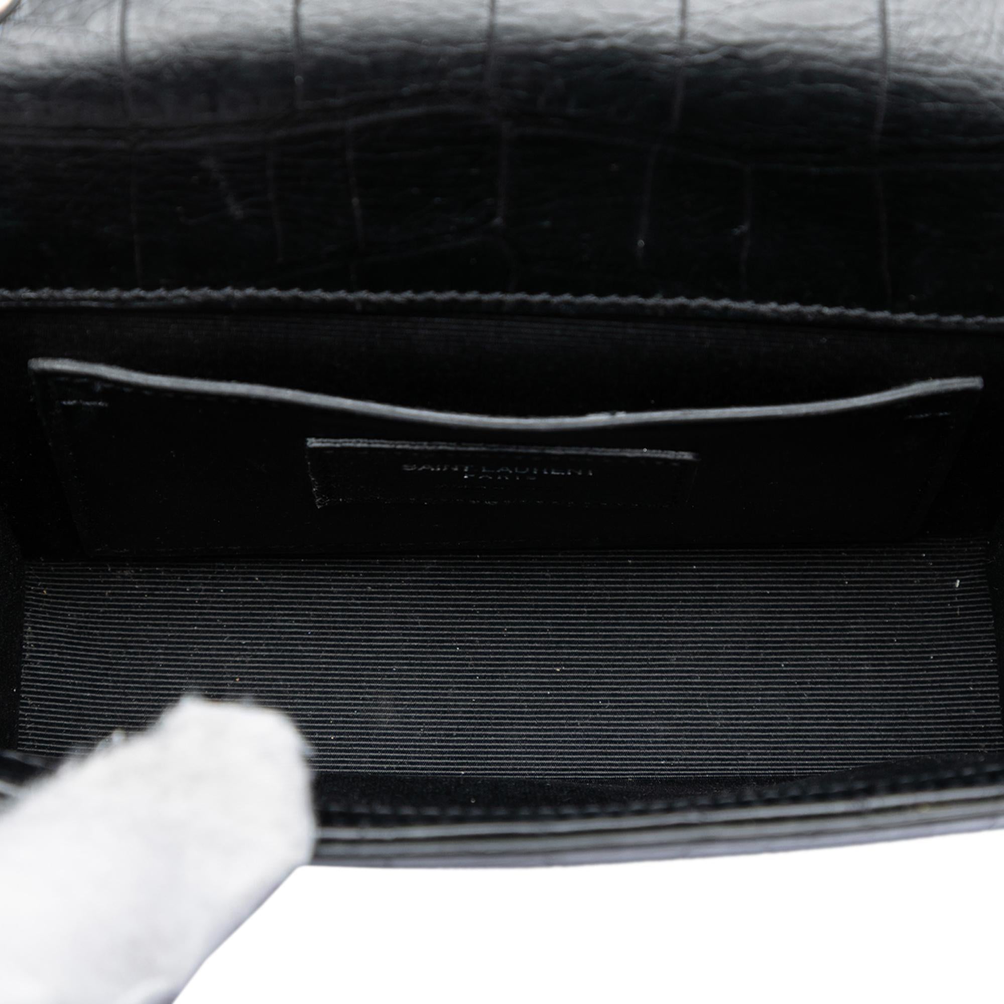Saint Laurent Small Embossed Kate Tassel Crossbody Bag