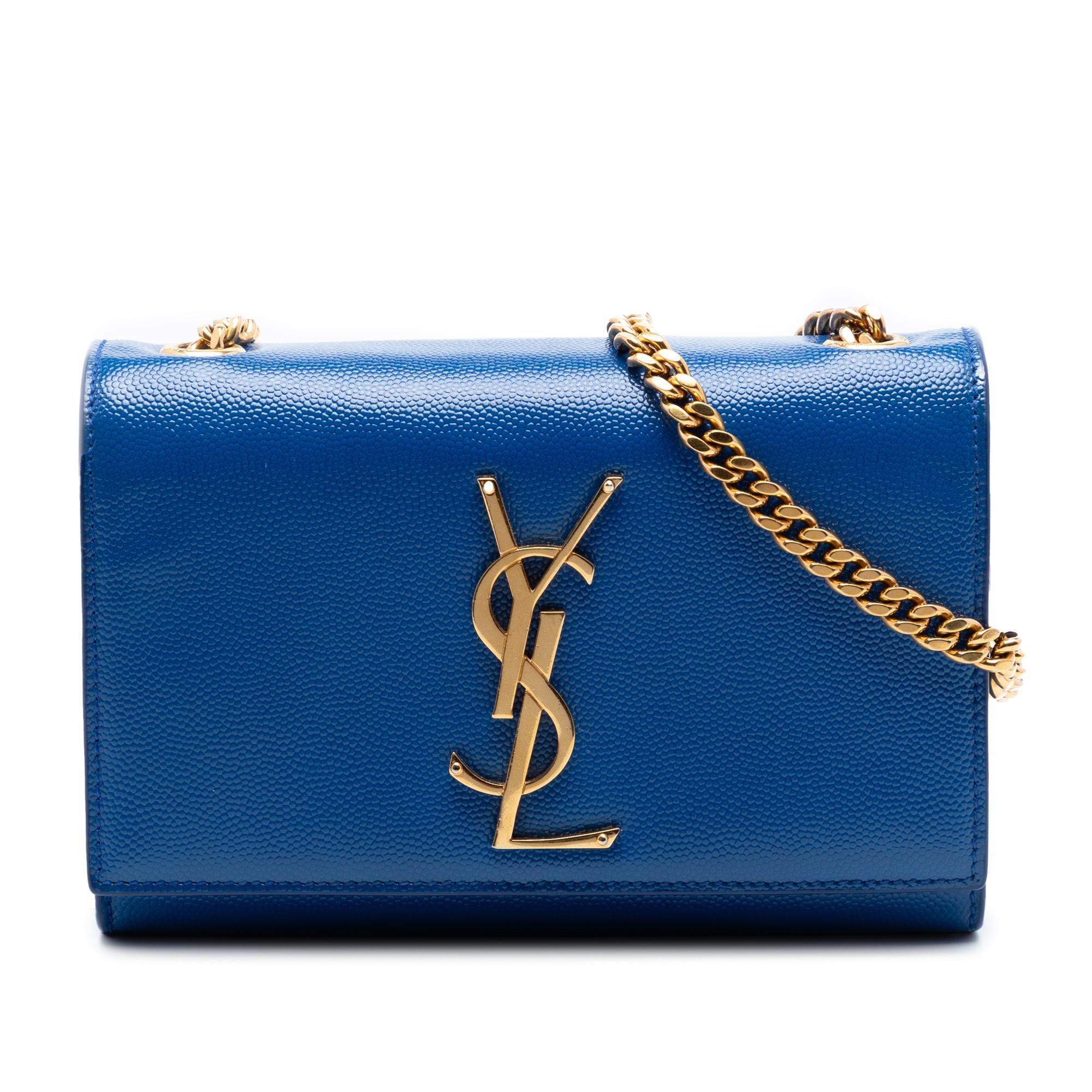 Saint Laurent Small Grain De Poudre Monogram Kate Crossbody
