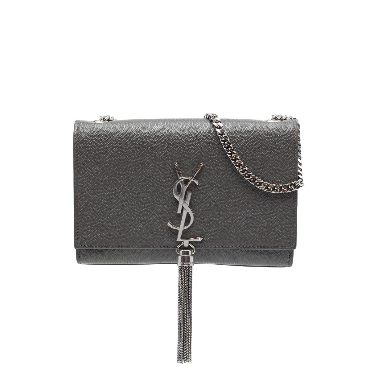 Saint Laurent Small Grain de Poudre Monogram Kate Tassel Crossbody