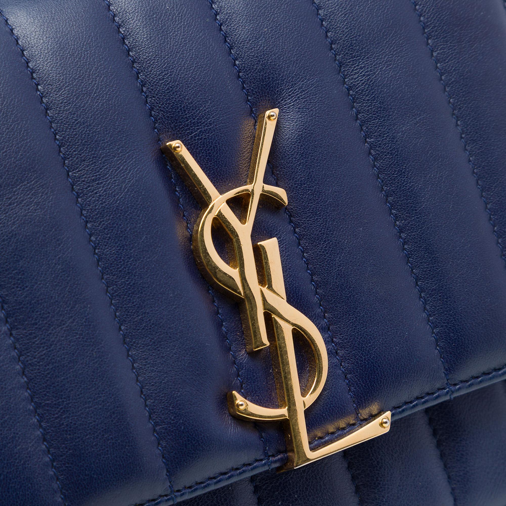 Saint Laurent Small Lambskin Vicky Crossbody