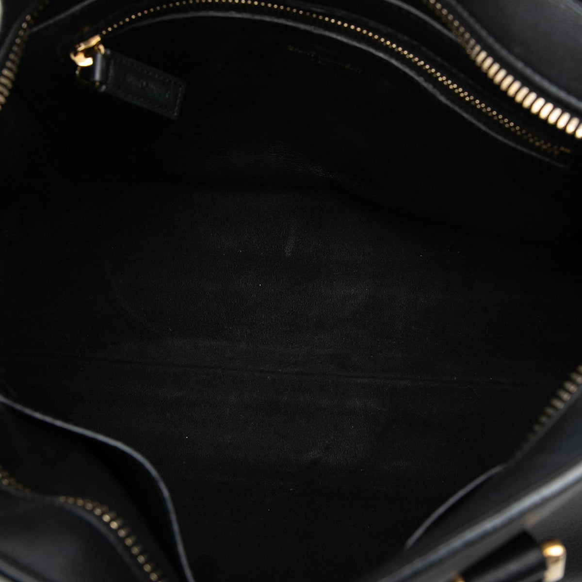Saint Laurent Small Leather Monogram Cabas Satchel