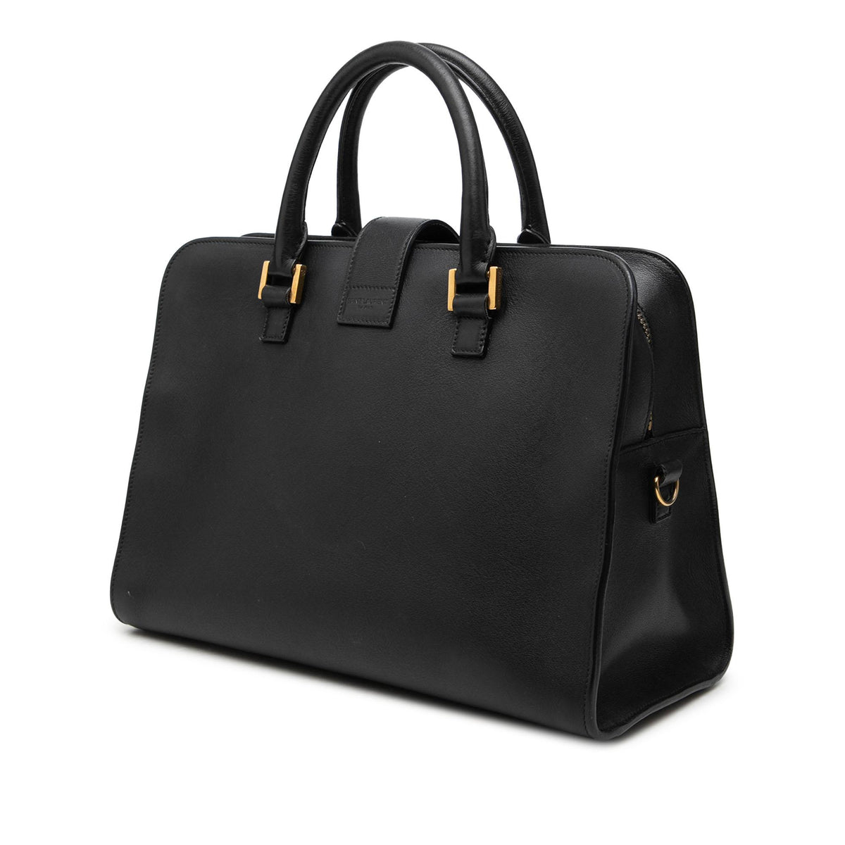 Saint Laurent Small Leather Monogram Cabas Satchel