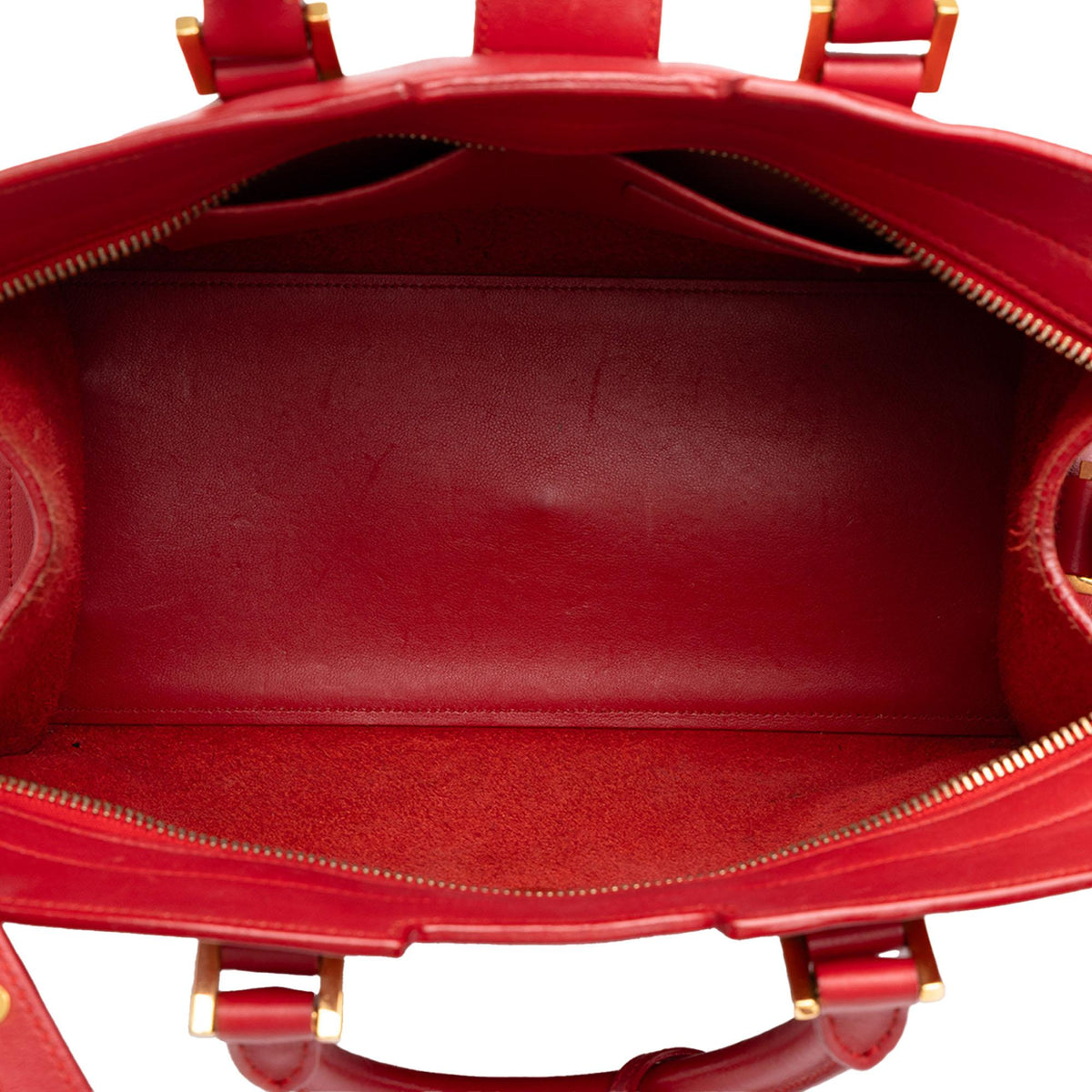 Saint Laurent Small Leather Monogram Downtown Cabas Satchel