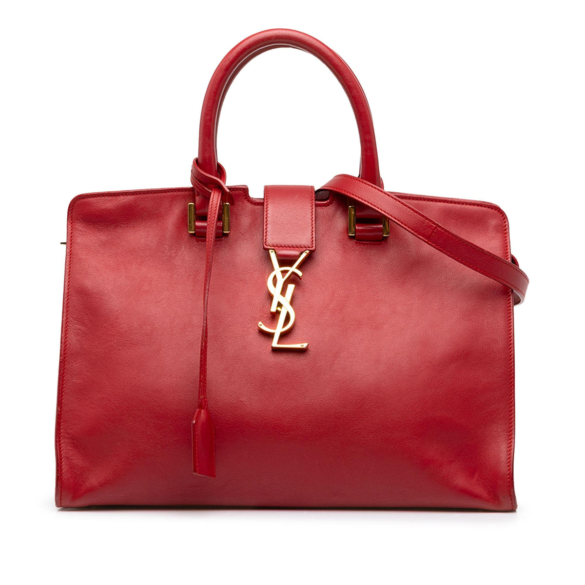 Saint Laurent Small Leather Monogram Downtown Cabas Satchel