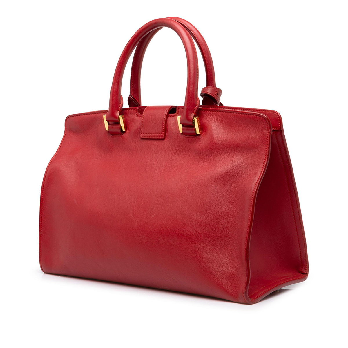 Saint Laurent Small Leather Monogram Downtown Cabas Satchel