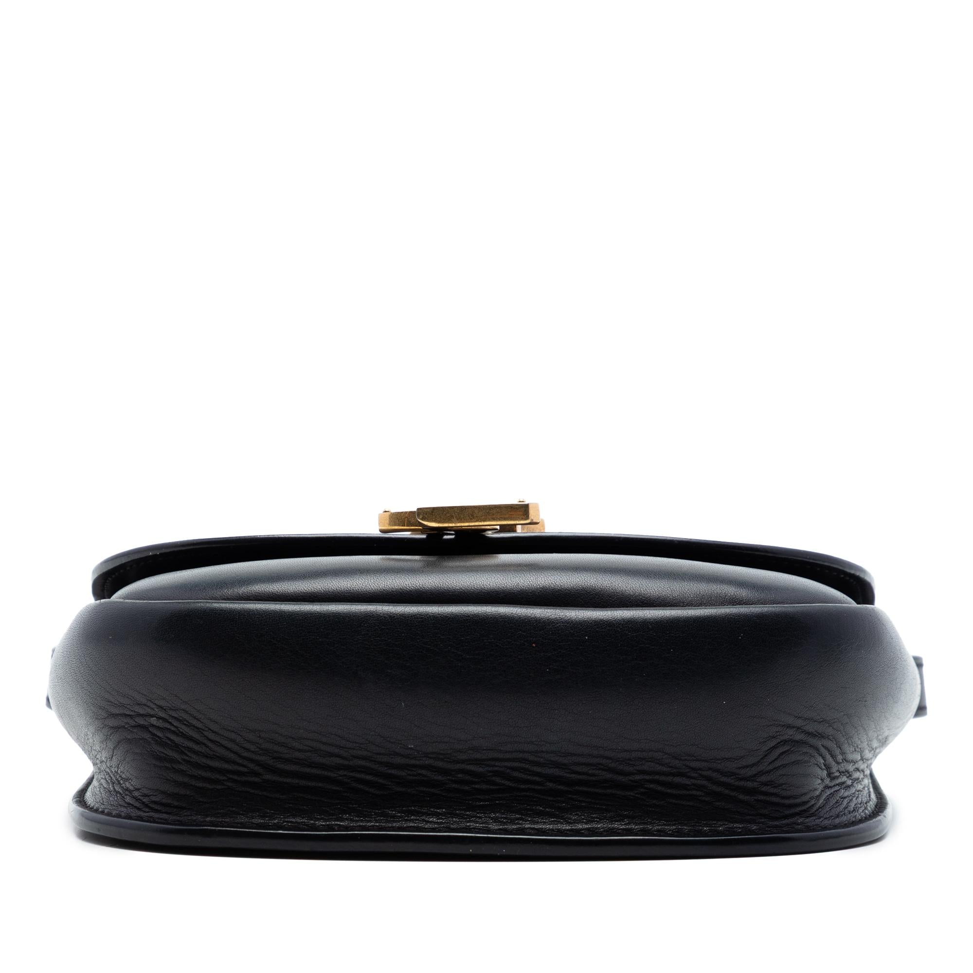 Saint Laurent Small Leather Monogram Kaia Crossbody
