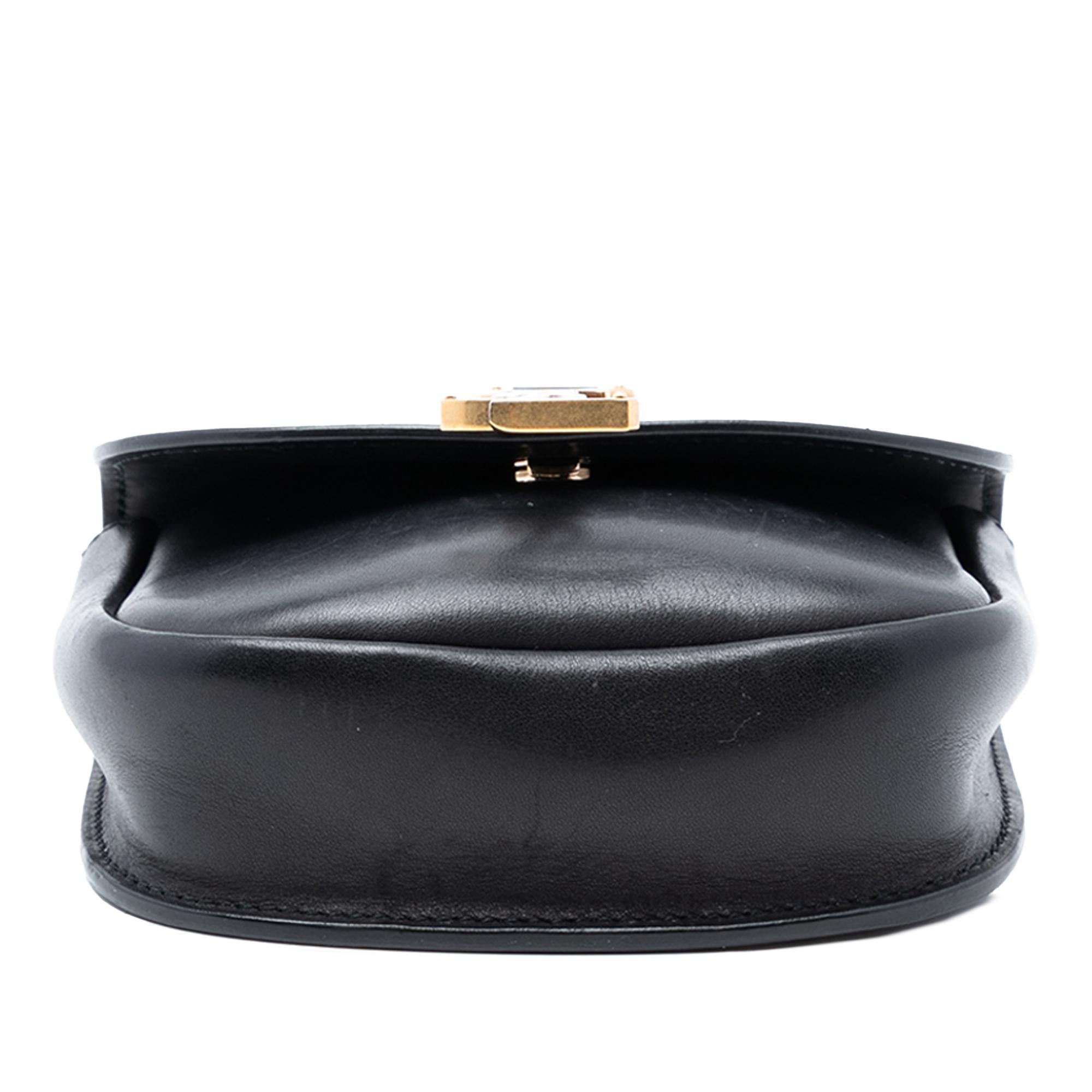 Saint Laurent Small Leather Monogram Kaia Crossbody